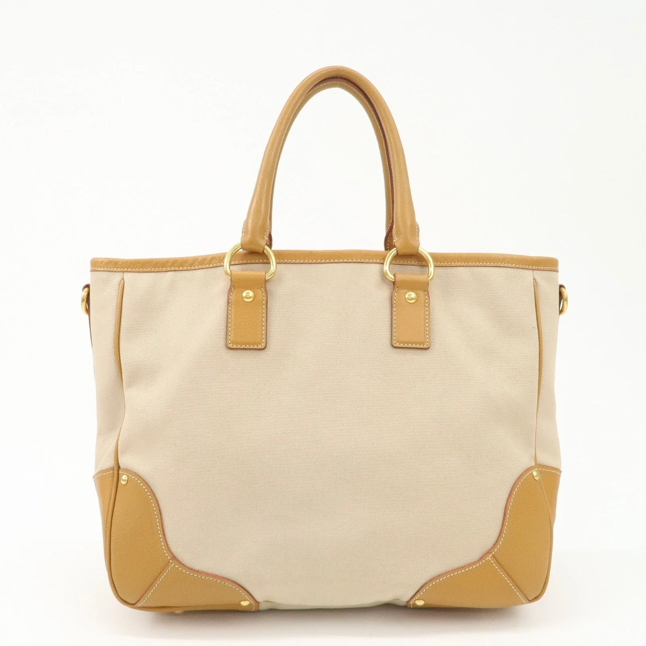 PRADA Leather Canvas shoulder& hand bag