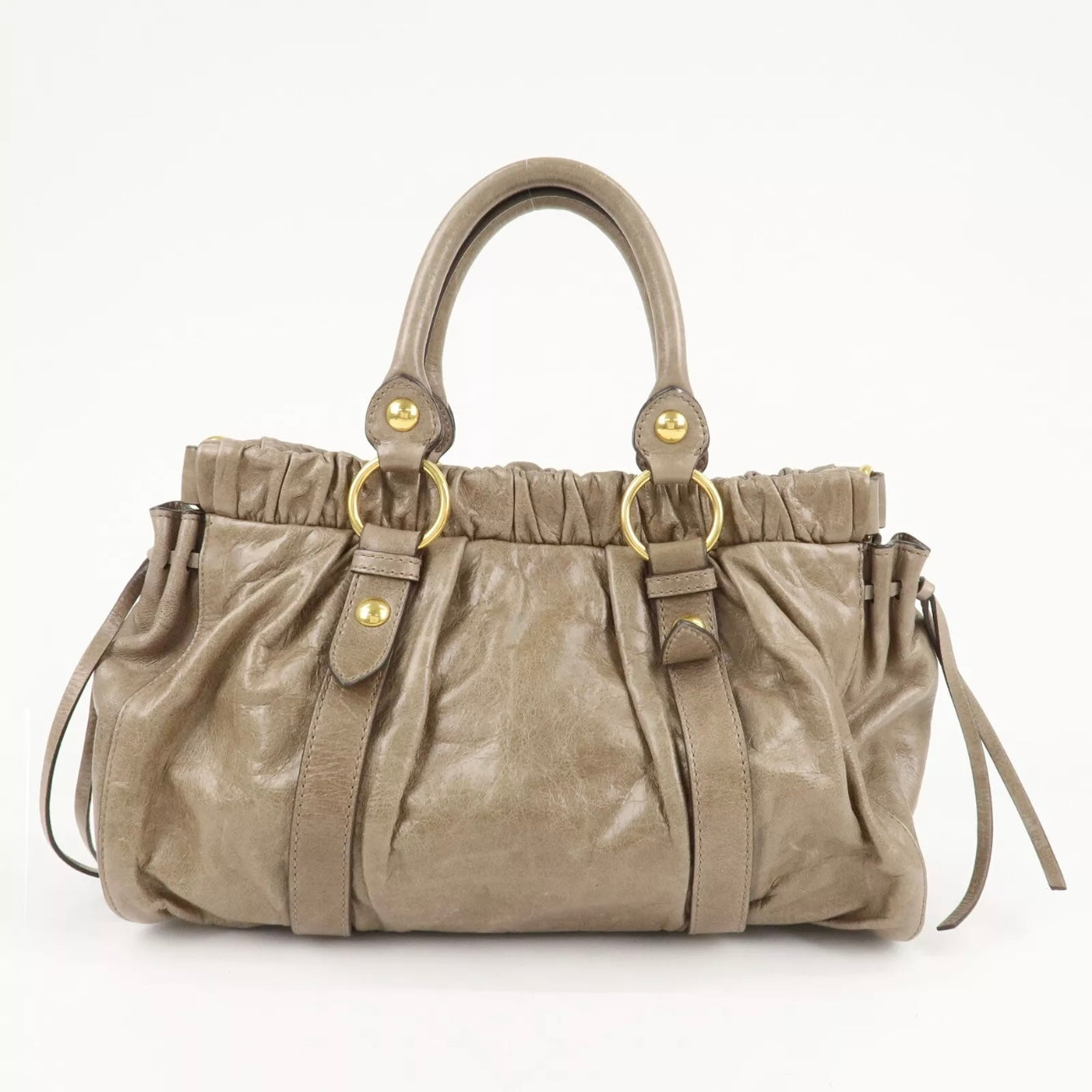MIU MIU Leather Hand & Shoulder Bag