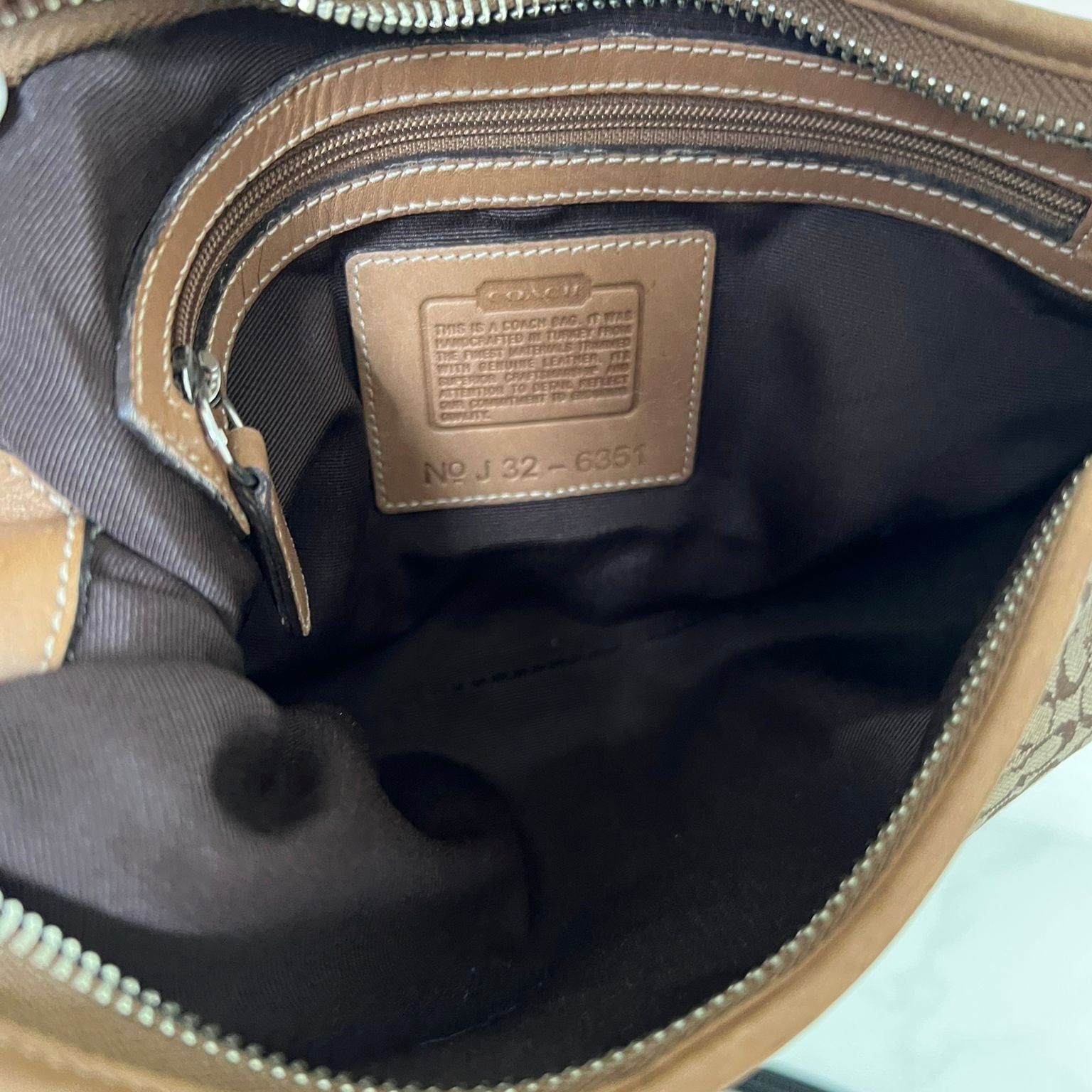 Coach Signature Brown bag