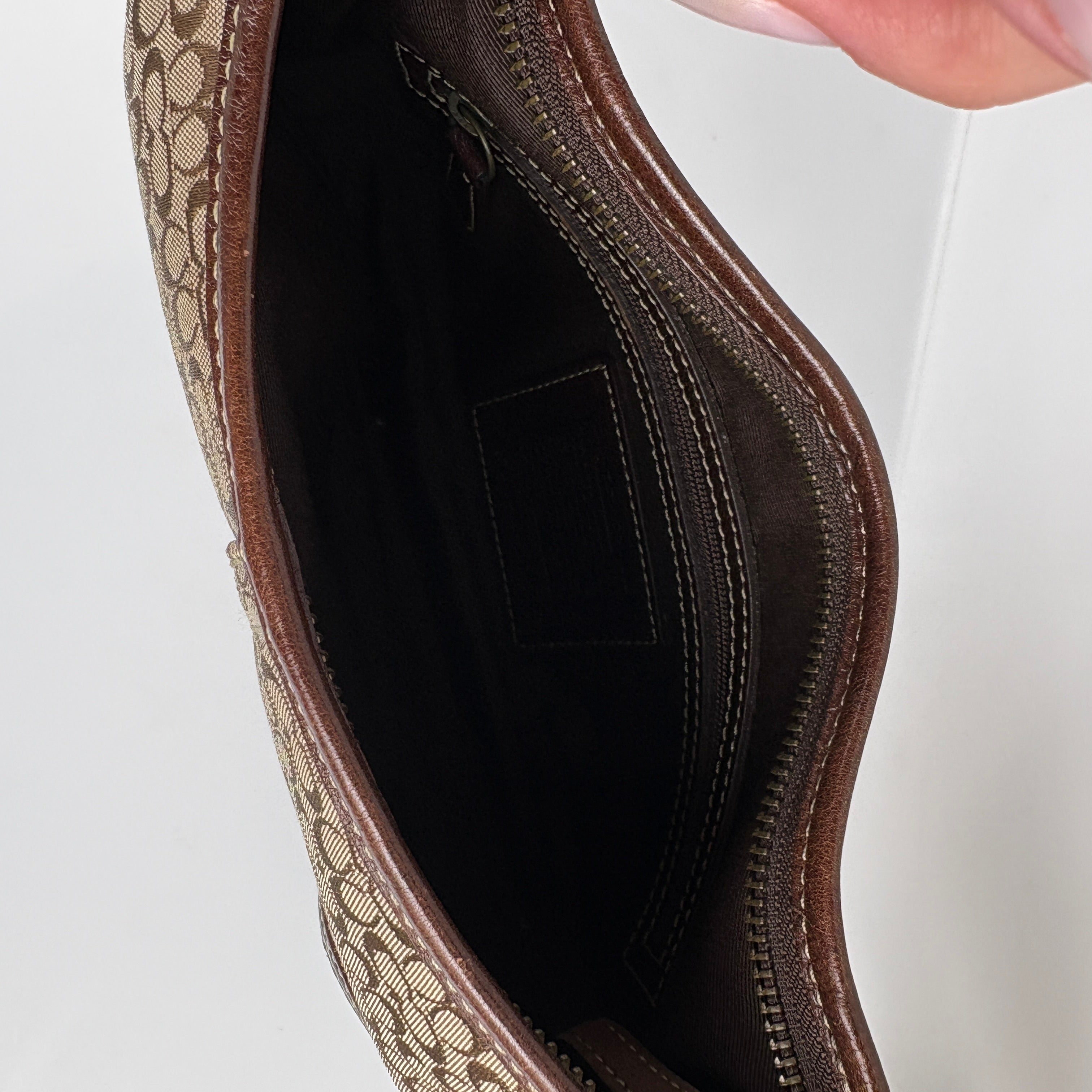 Coach Signature Suede Bag