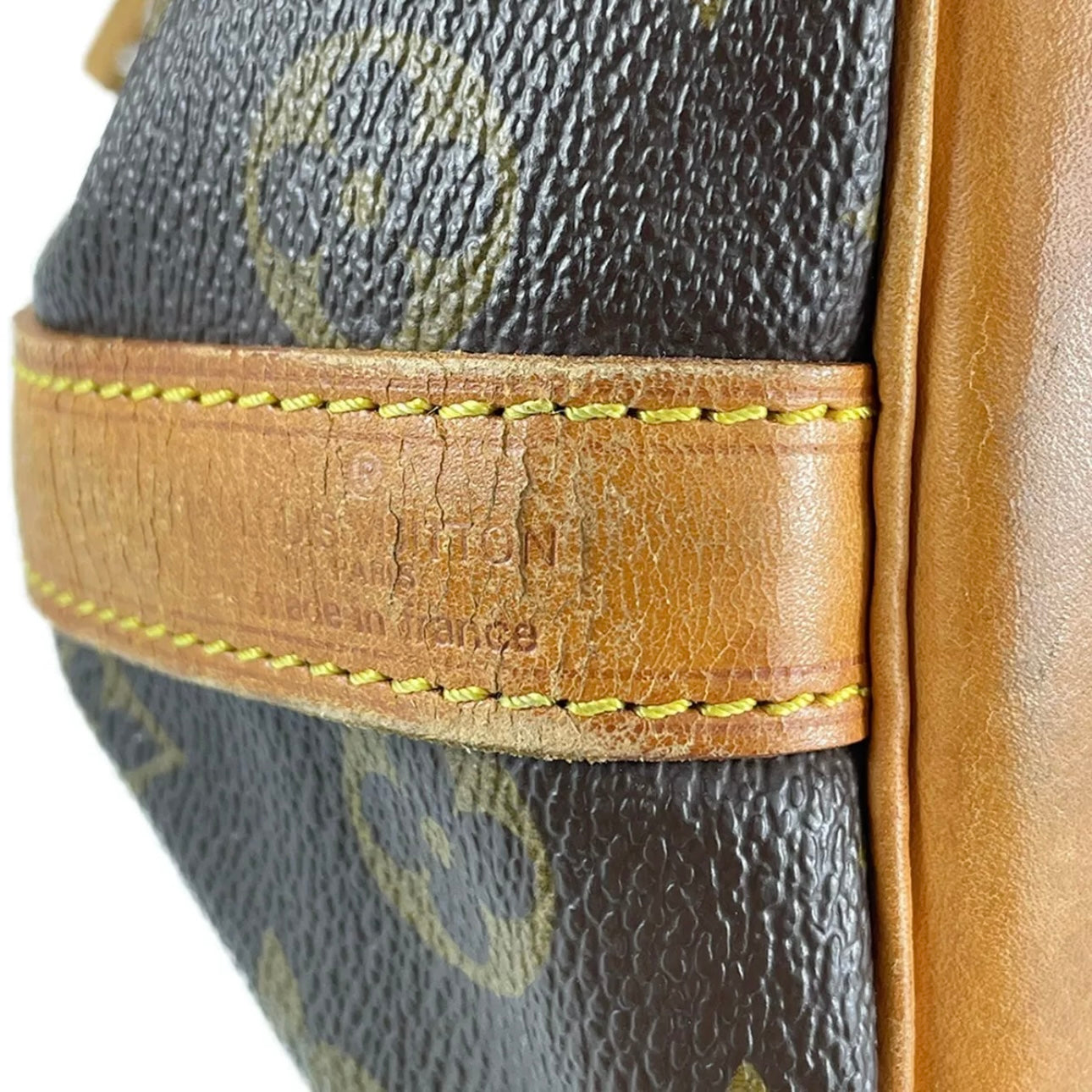 Monogram Petit Noe Leather Fabric Shoulder bag