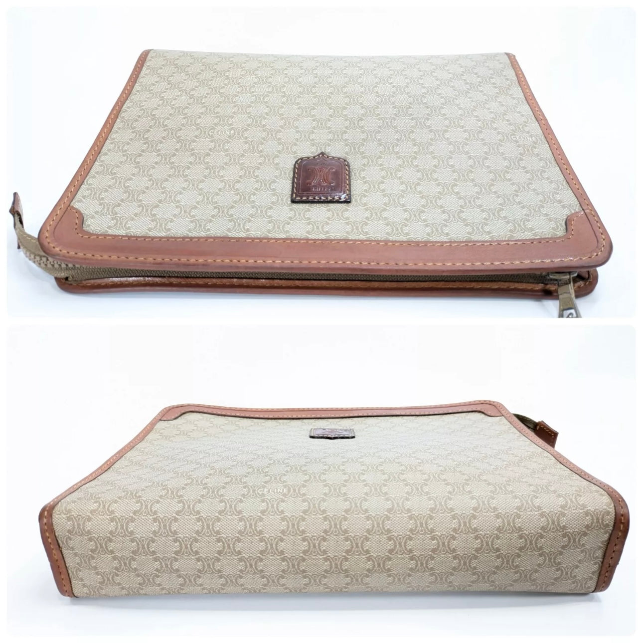 CELINE Vintage Clutch Macadam