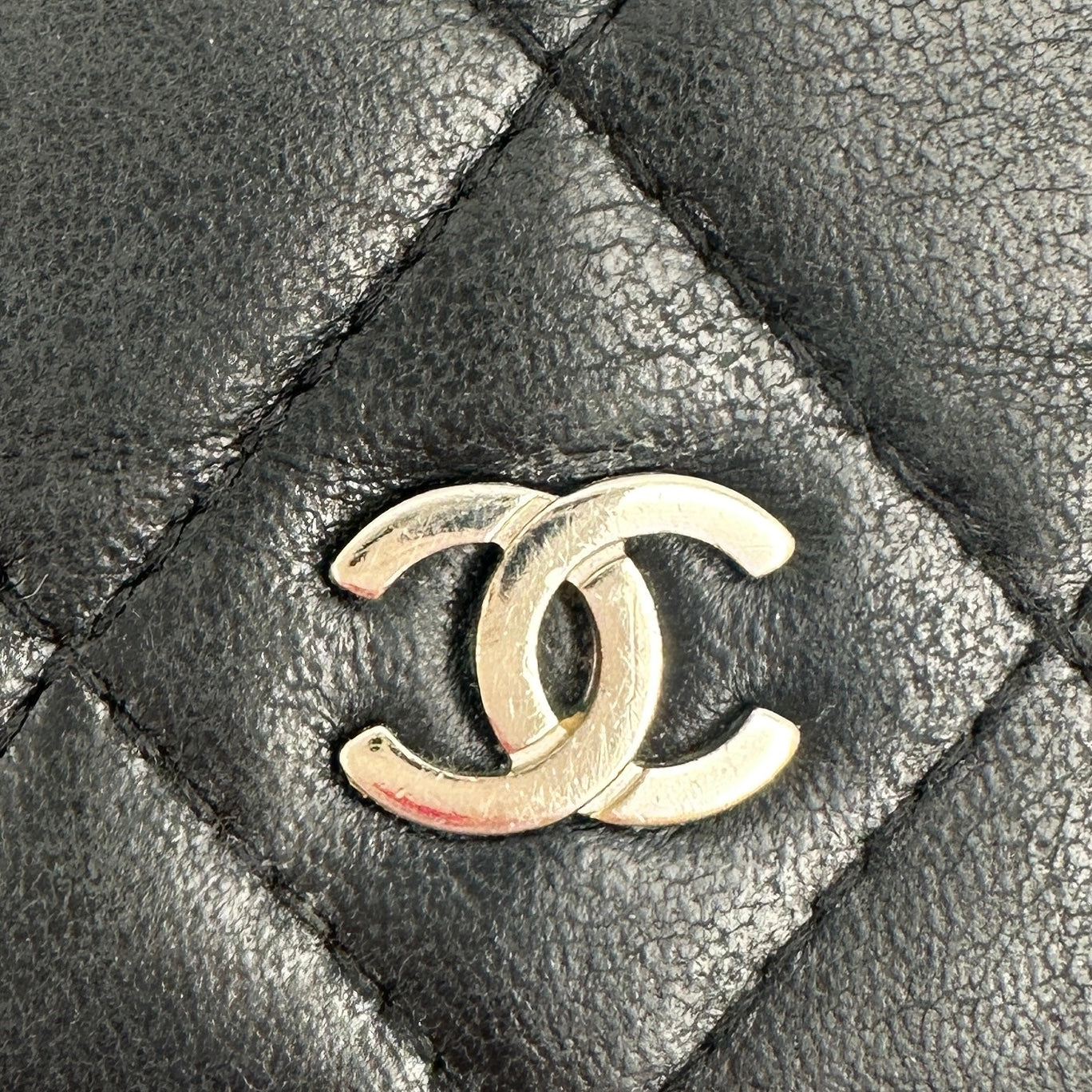 Matelasse Coco Mark Flap Long Wallet Lambskin