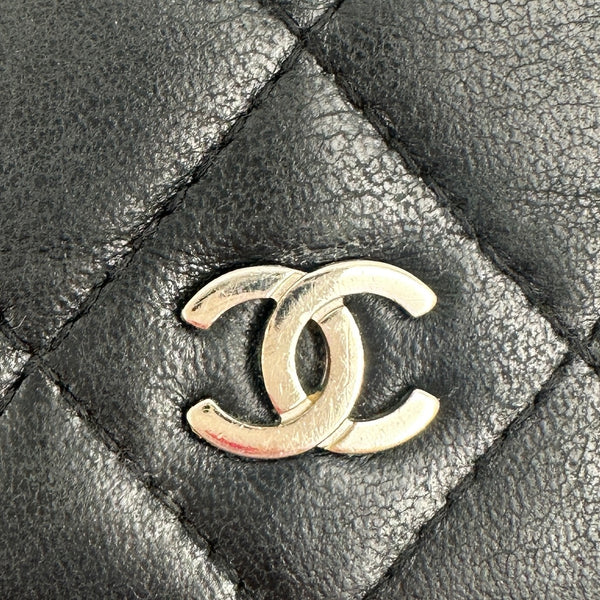 Matelasse Coco Mark Flap Long Wallet Lambskin