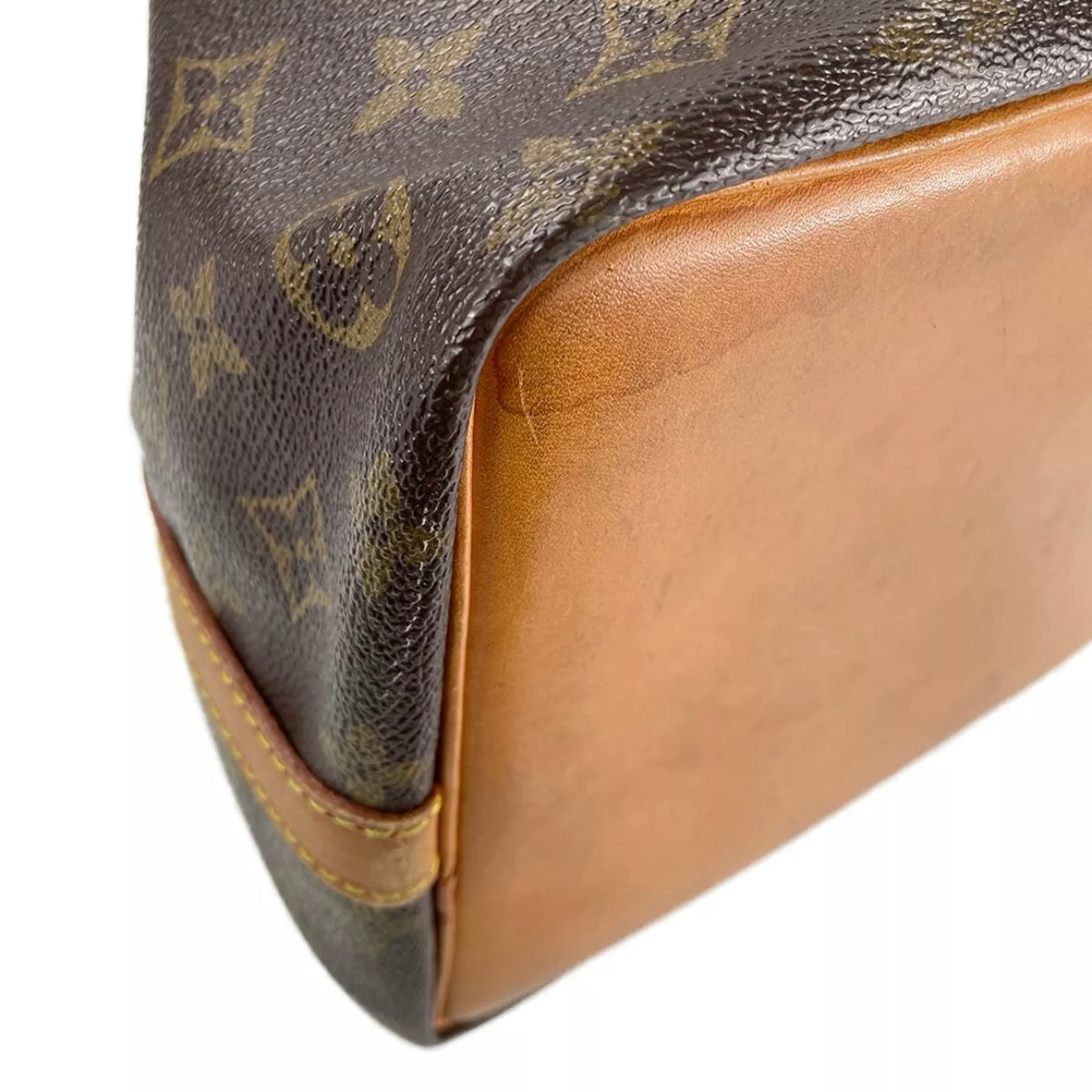 Monogram Petit Noe Leather Fabric Shoulder bag