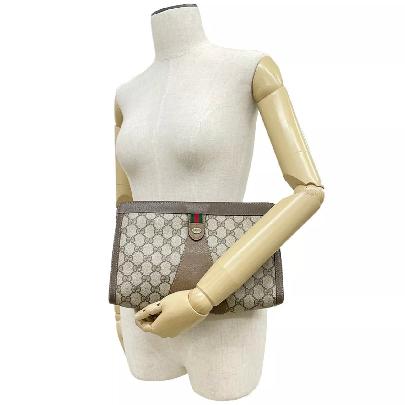 Sherry Line PVC Leather Clutch