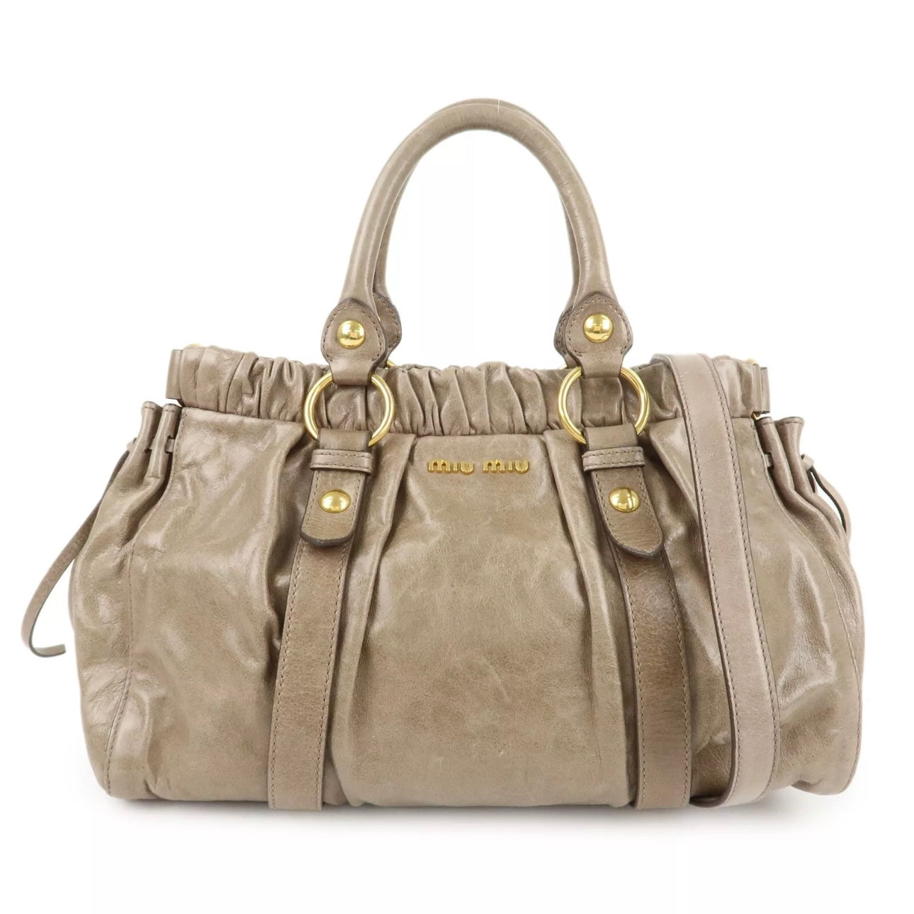 MIU MIU Leather Hand & Shoulder Bag