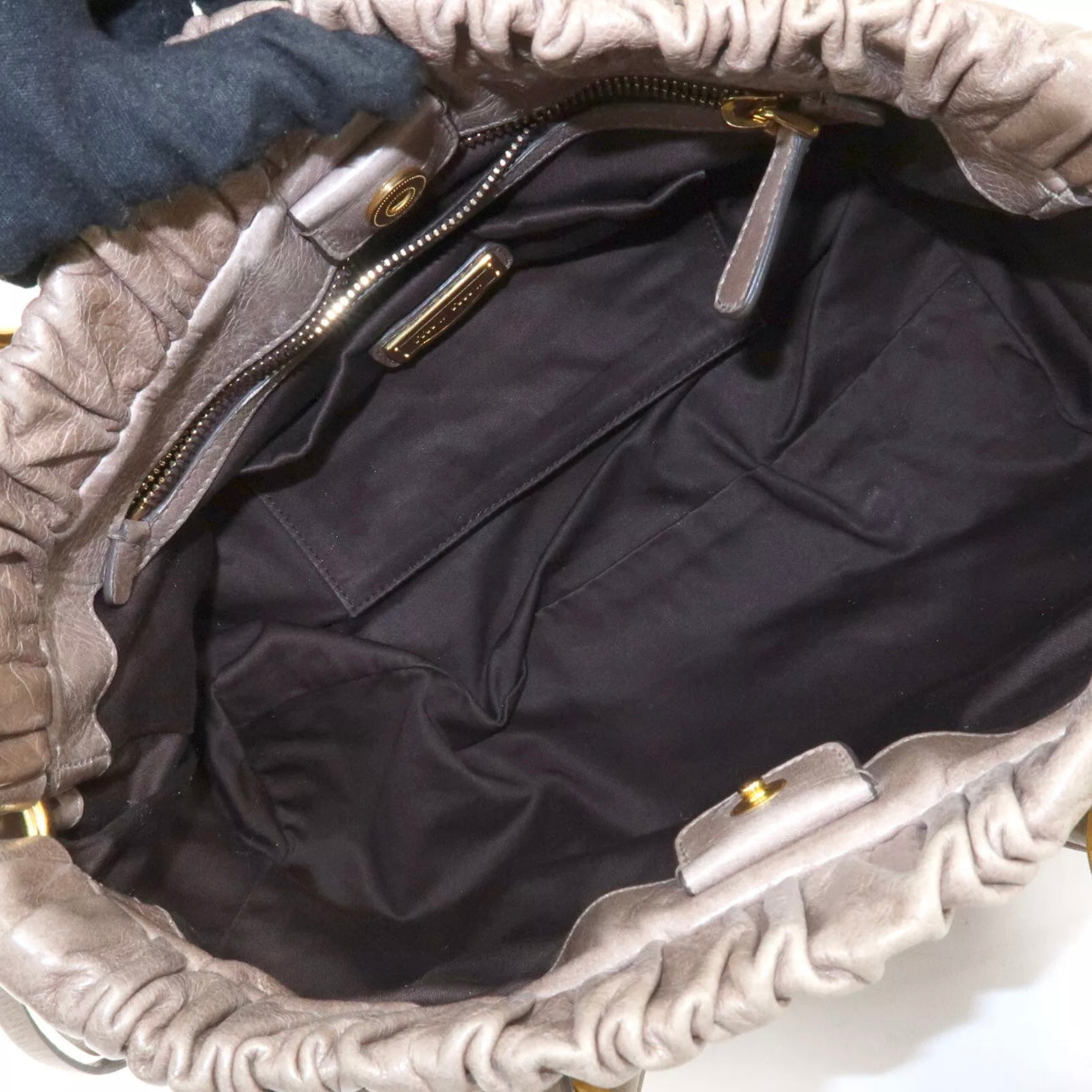 MIU MIU Leather Hand & Shoulder Bag