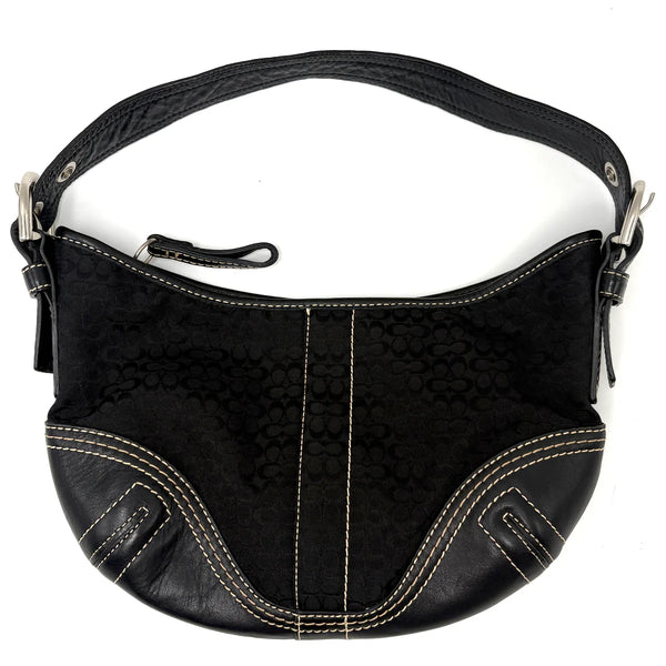 Coach black bag signature
