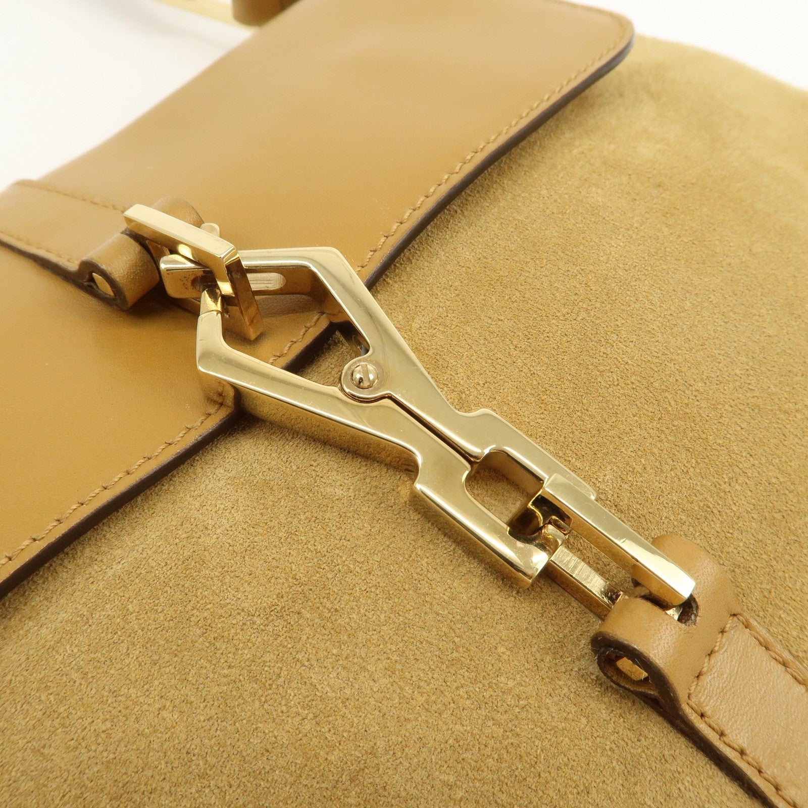 Gucci Shoulder Bag - Yellow Beige, Suede Leather