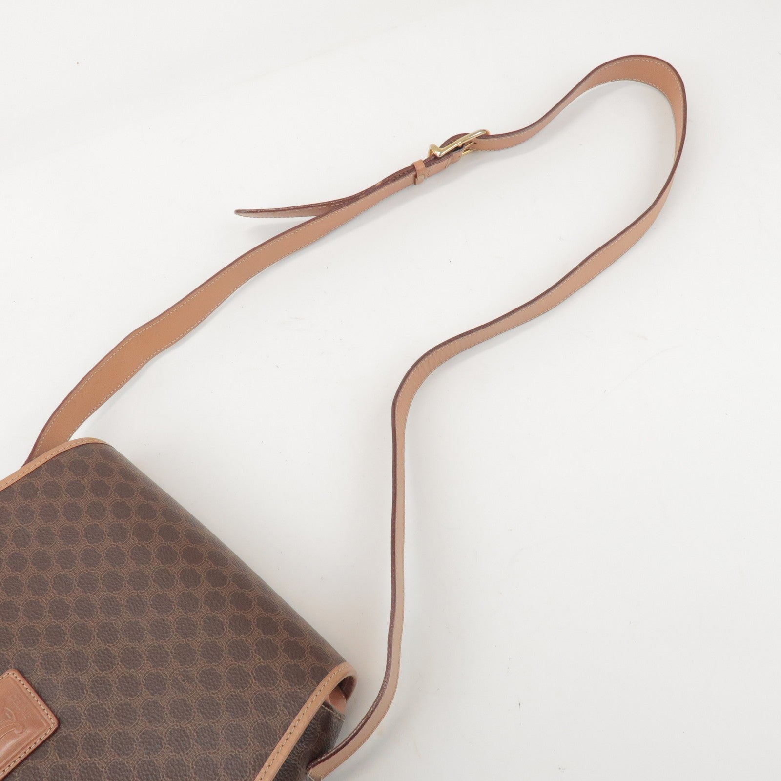 Celine Macadam Shoulder Bag - Brown, PVC Leather 