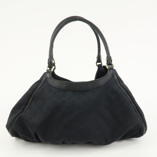 Gucci Abbey Shoulder Bag - Black, GG Canvas, Leather