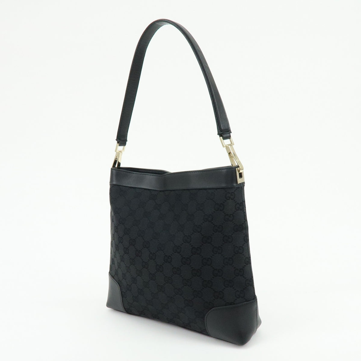 Gucci Shoulder Bag - Black, GG Canvas Leather