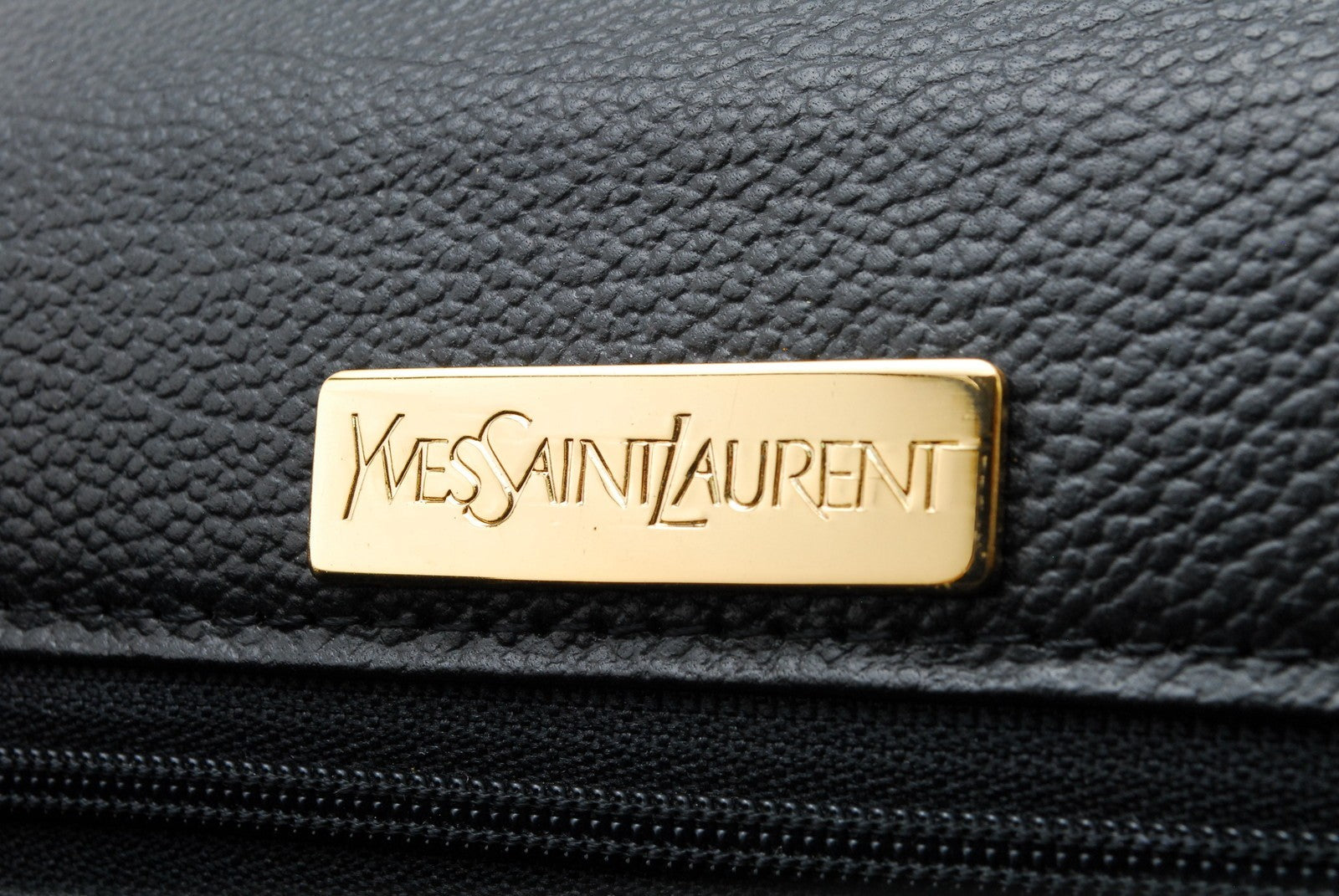 Saint Laurent Vintage Top Handle Handbag - Black, Leather