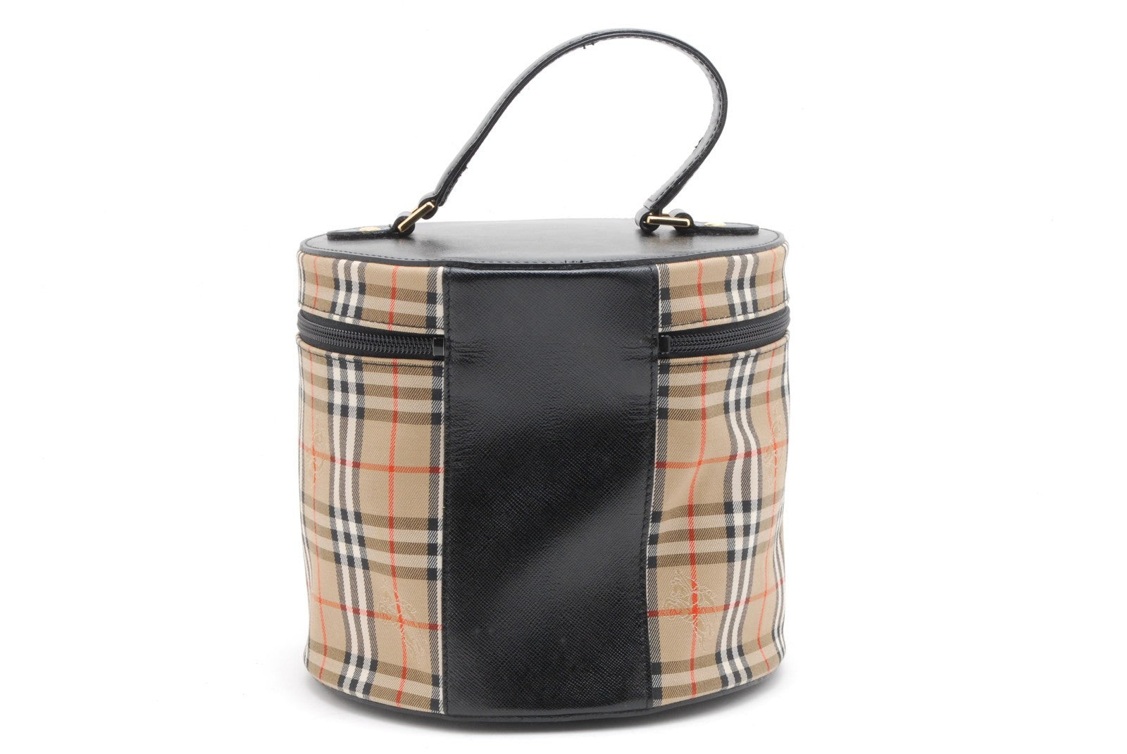 Burberry Vanity Bag Handbag - Beige, Leather
