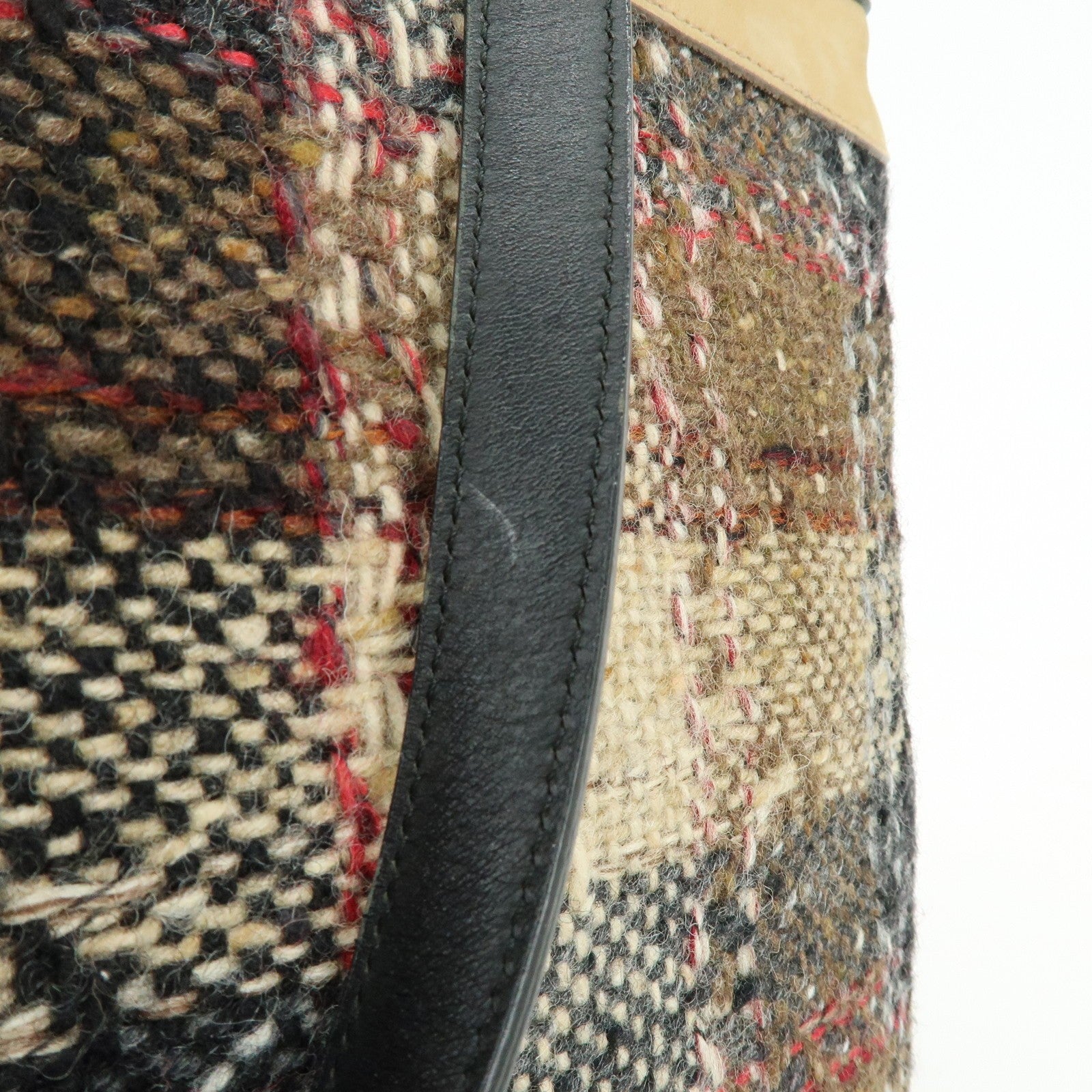 Burberry Tote Bag - Beige, Black, Tweed, Patent Leather, Suede