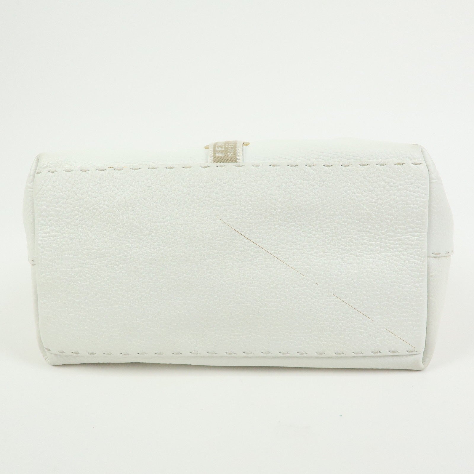 Fendi Hand Tote Bag - White, Leather