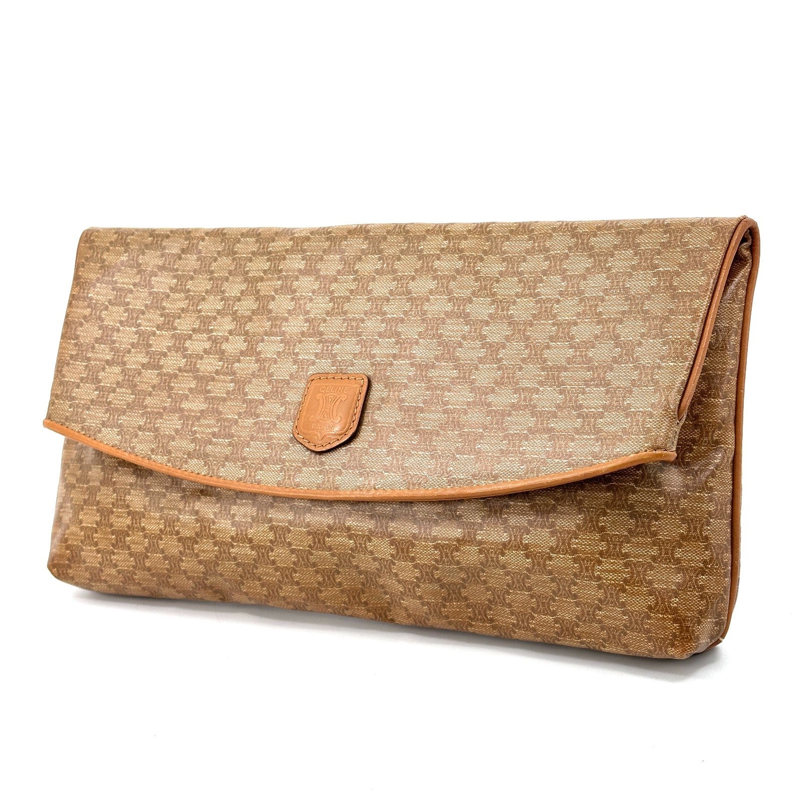 Celine Macadam Clutch Bag - Beige, PVC