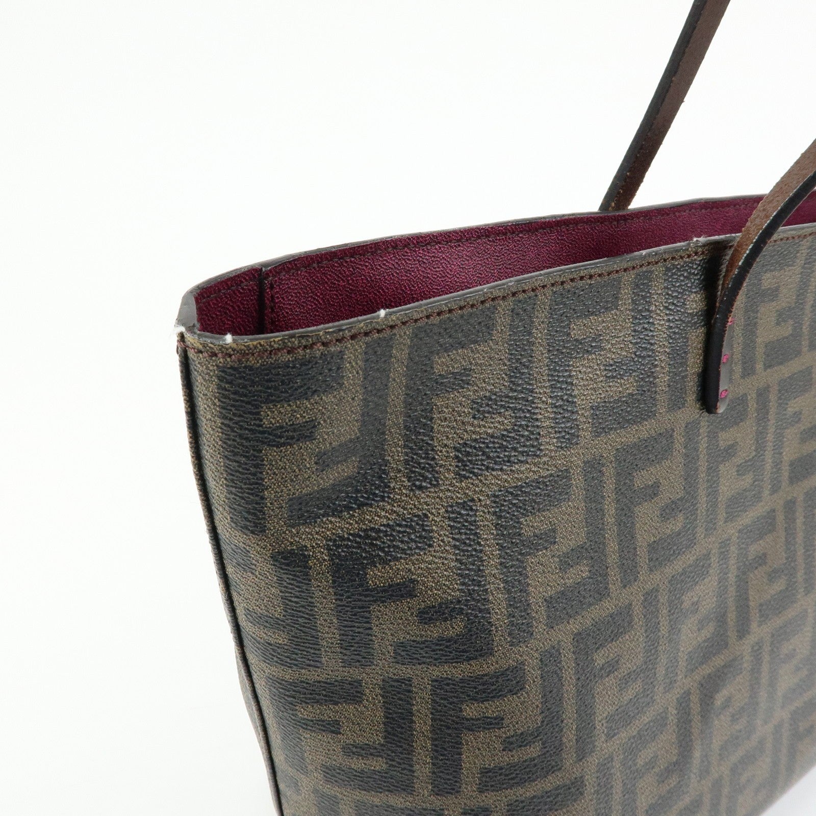 Fendi Tote Bag - Brown, Black, PVC 