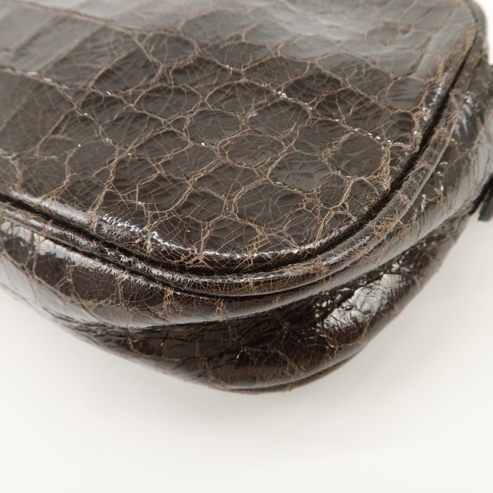 Miu Miu Shoulder Crossbody Bag - Dark Brown, Embossed Leather 
