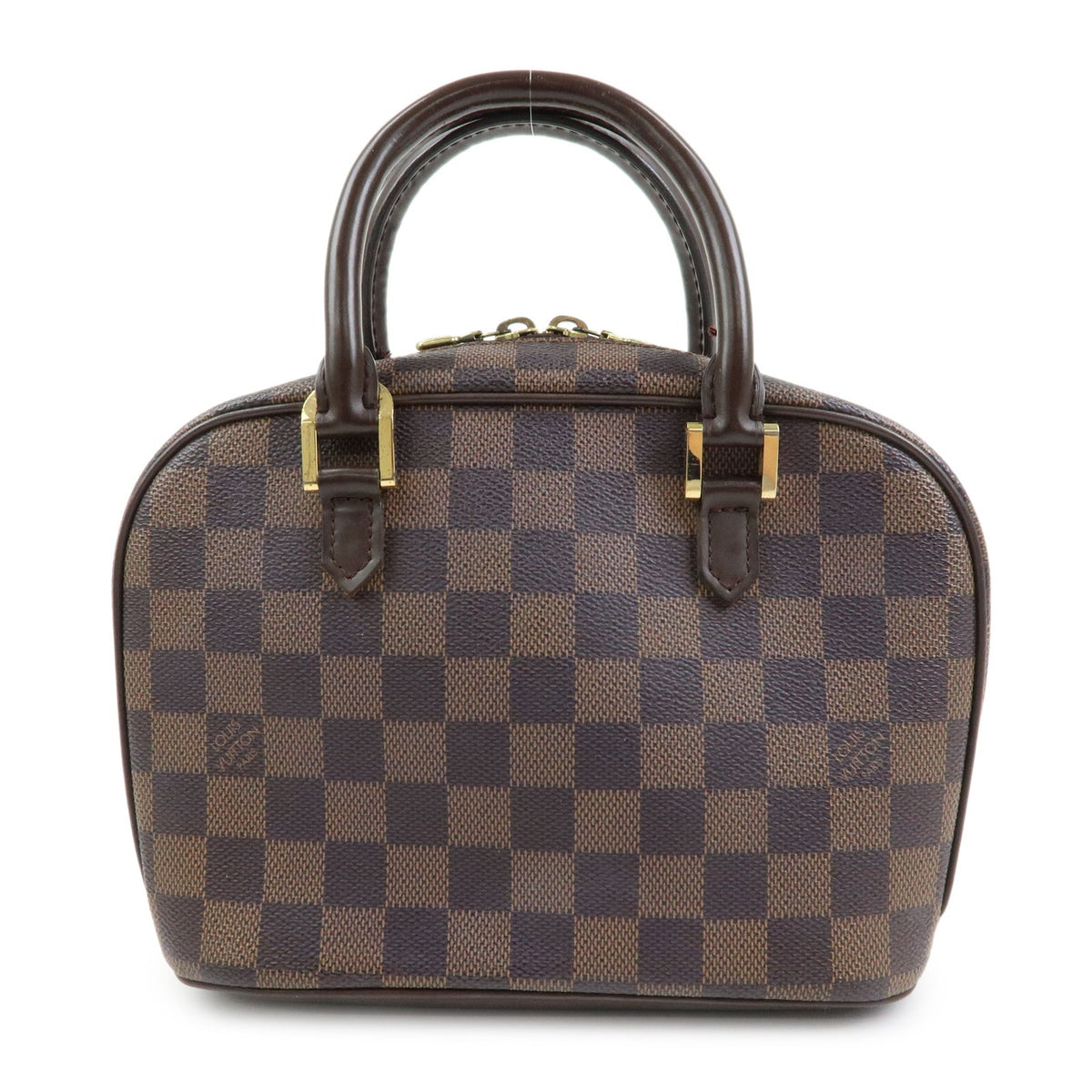 Louis Vuitton Saria Mini Handbag - Damier Ebene, Canvas Leather