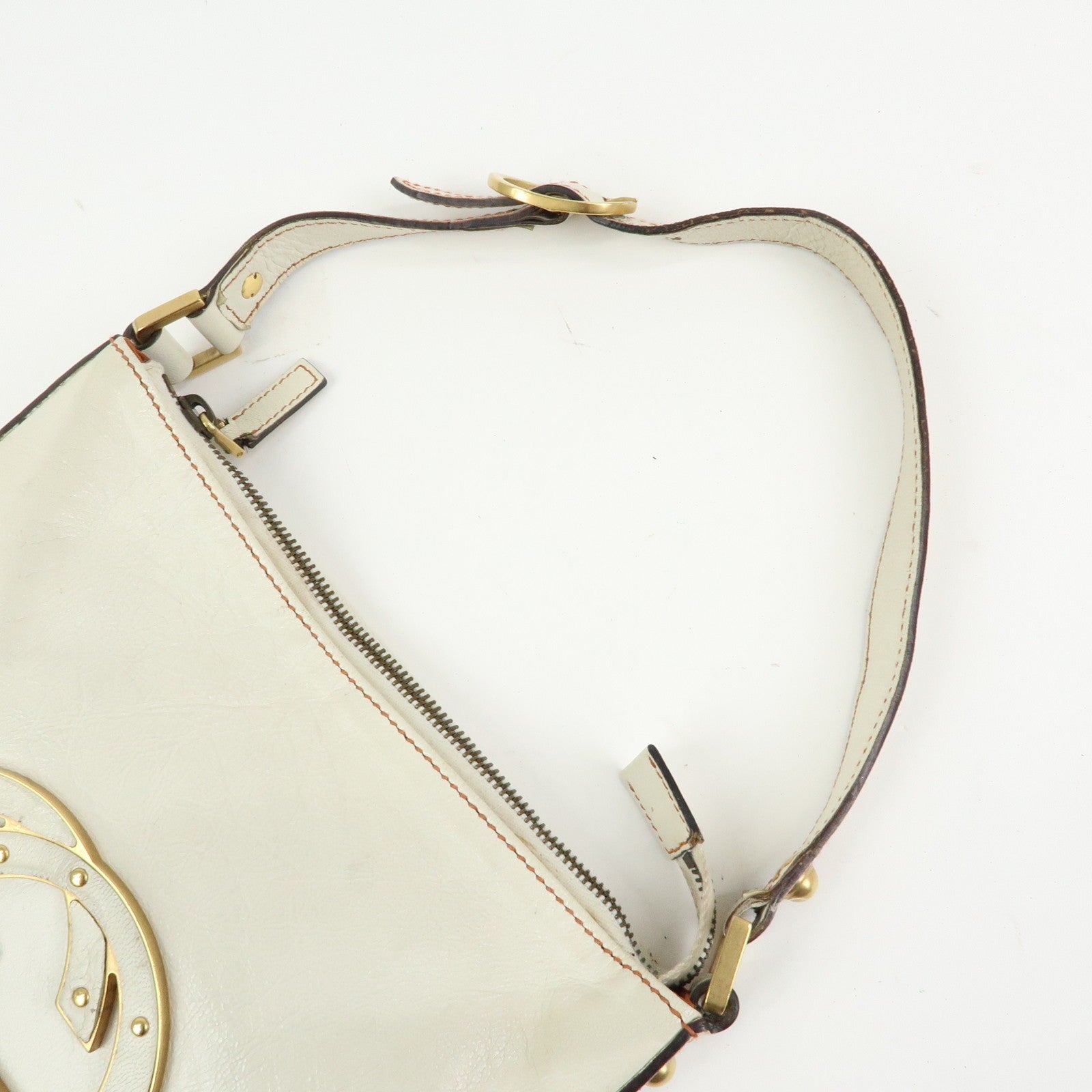 Gucci Hand Bag - Ivory, Leather 