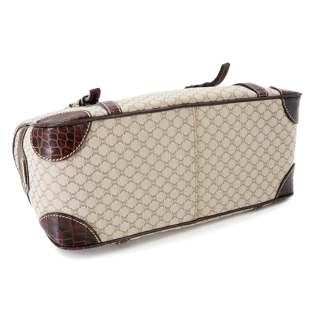 Celine Macadam Boogie Handbag - Beige, Canvas and Leather
