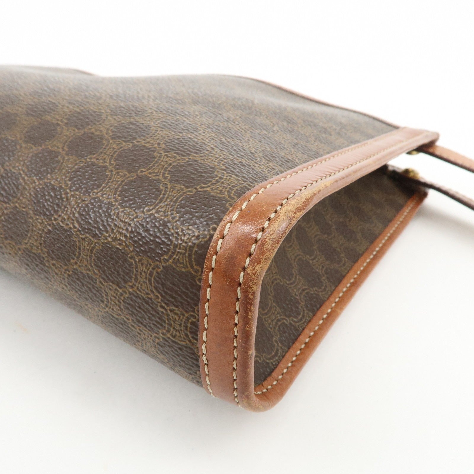 Celine Macadam Clutch Bag - Brown, PVC Coating Canvas, Leather