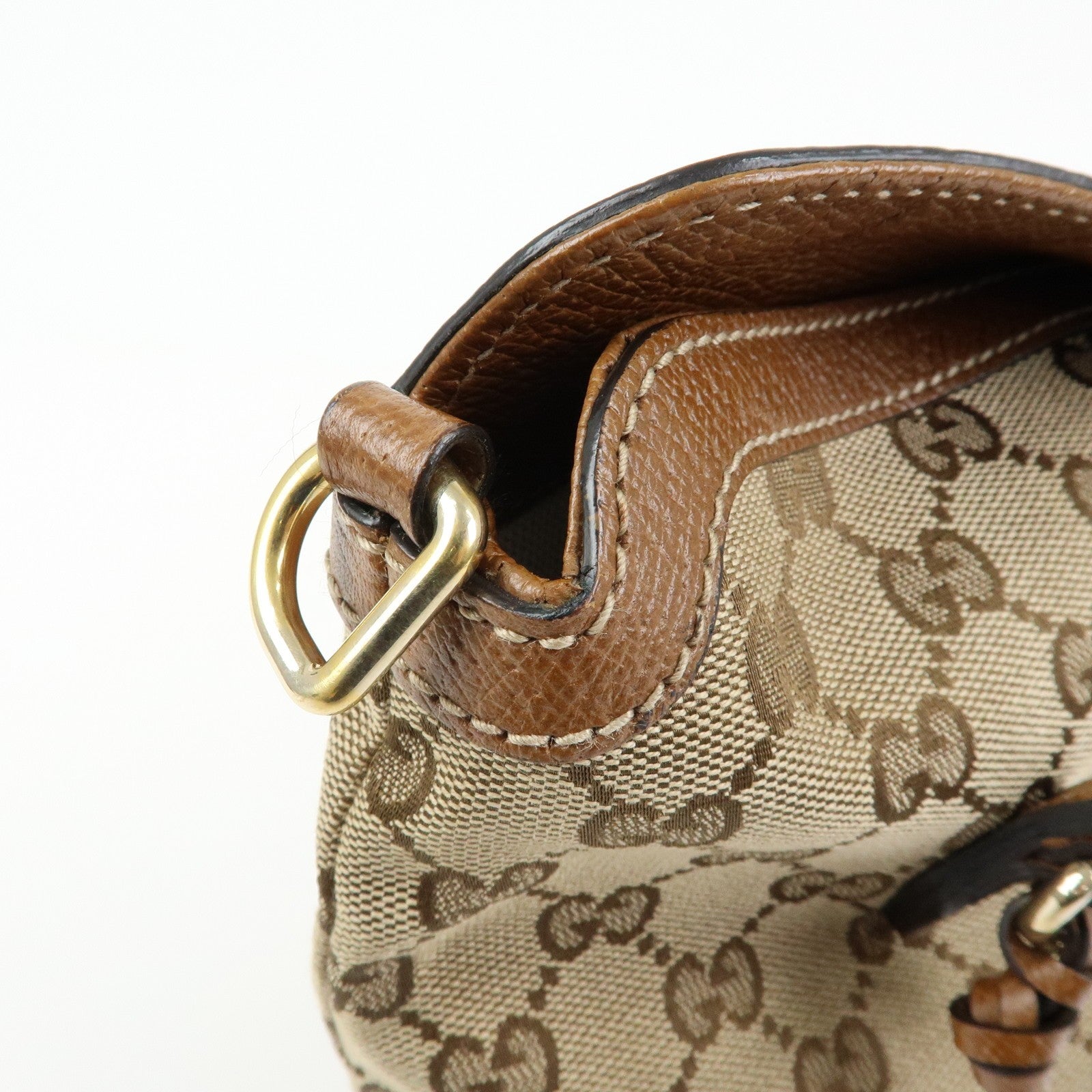 Gucci Hand Bag - Beige, Canvas Leather