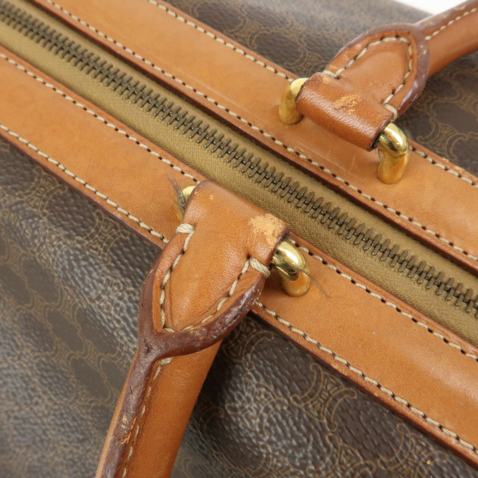 Celine Macadam 2WAY Bag - Brown, PVC Leather