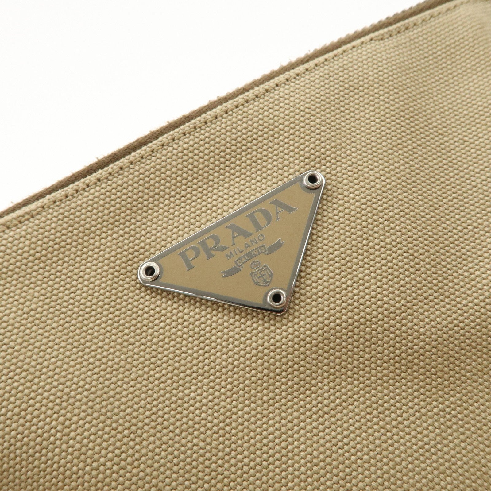 Prada Handbag - Beige, Canvas