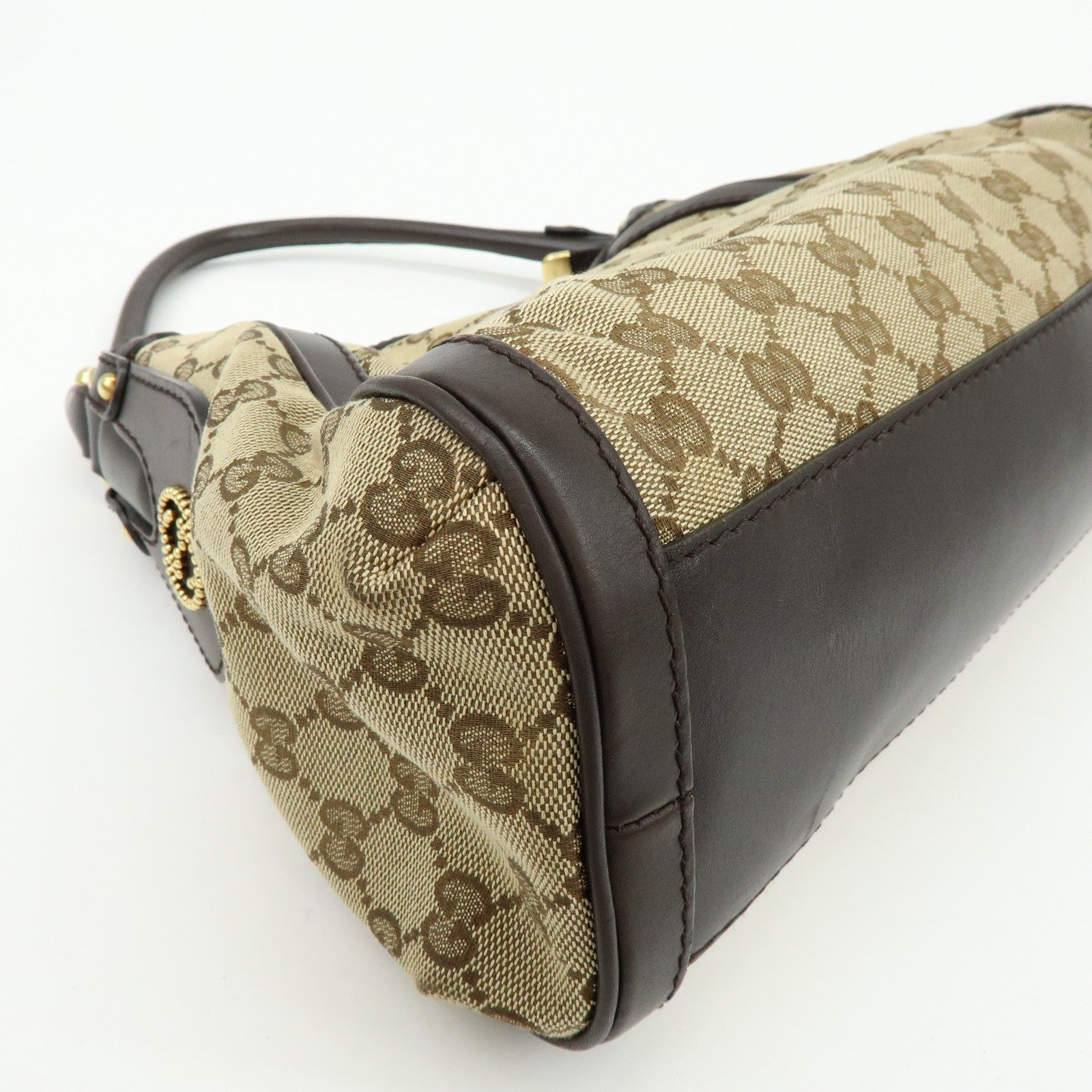 Gucci Shoulder Bag - Beige, Canvas and Leather