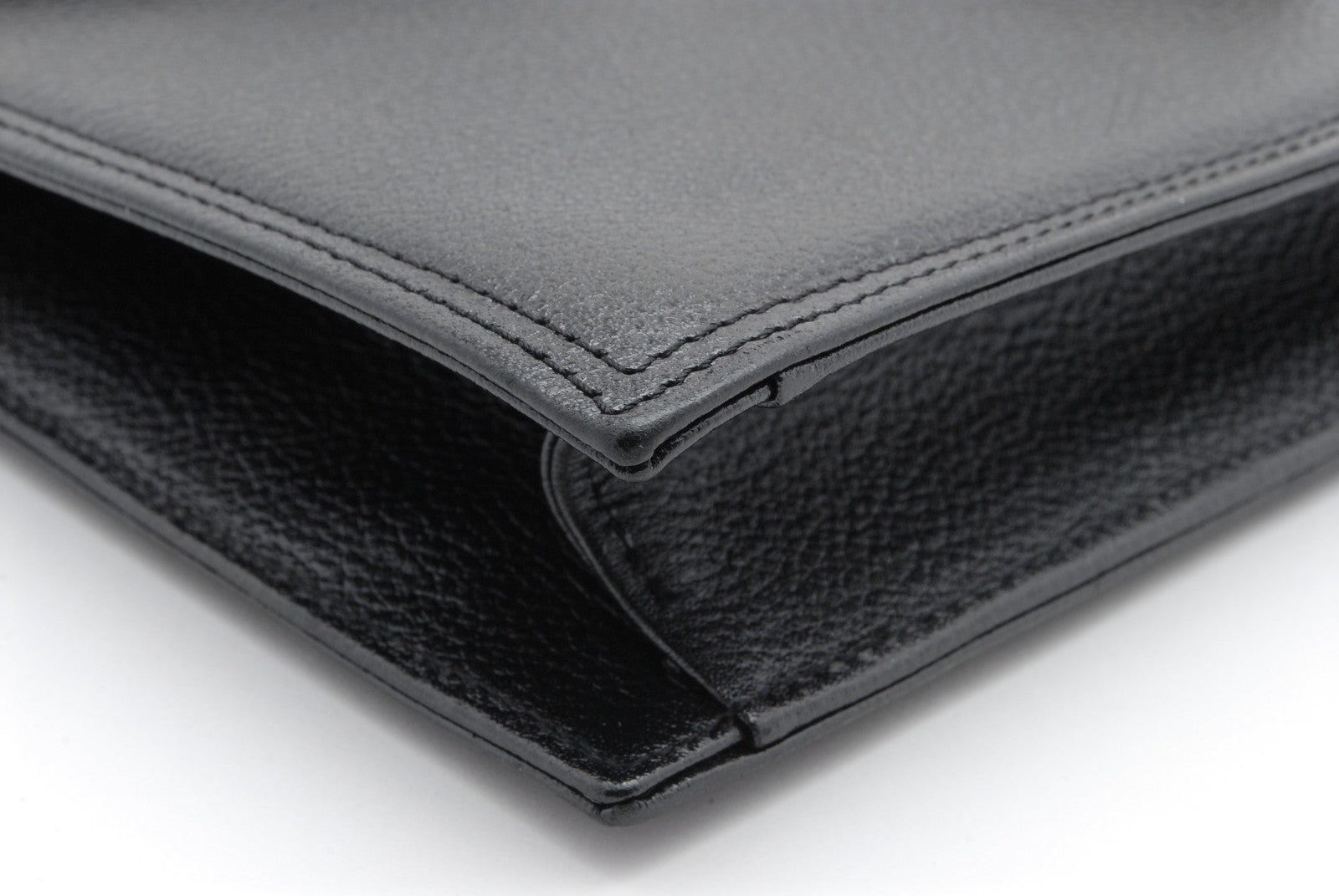 Saint Laurent Yves Vintage Clutch - Black, Leather