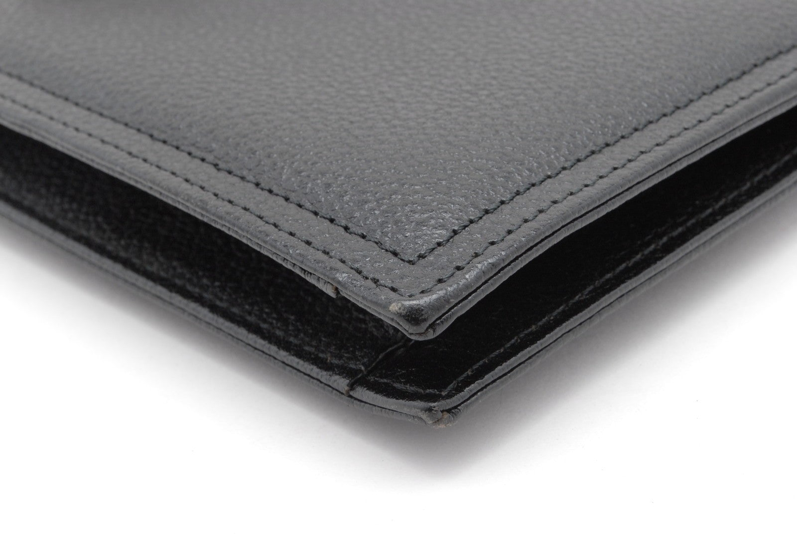 Yves Saint Laurent Envelope Clutch - Black, Leather