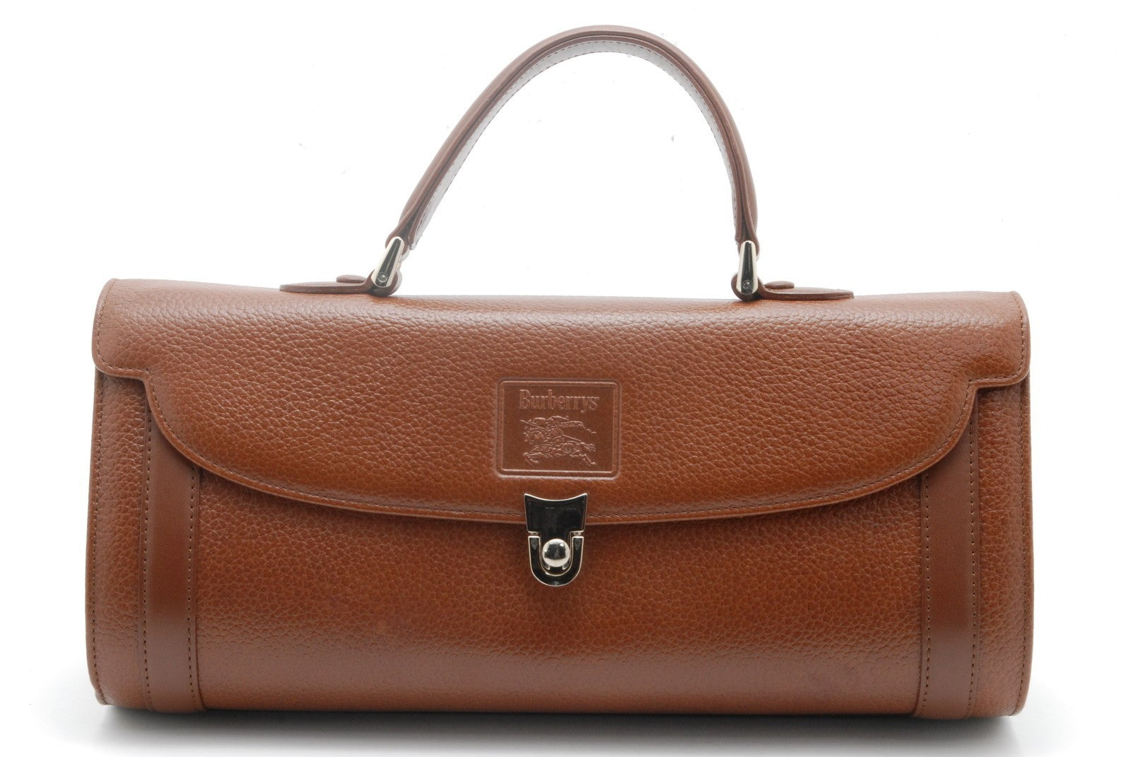 Burberry Barrel Bag Handbag - Brown, Leather