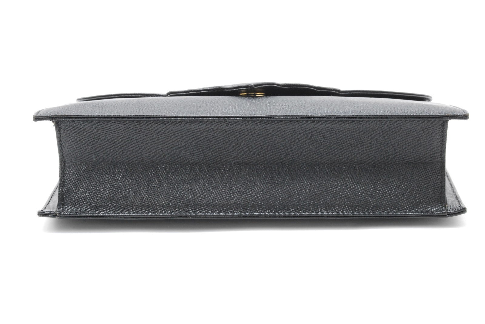 Saint Laurent Clutch Bag - Black, Leather Calfskin 