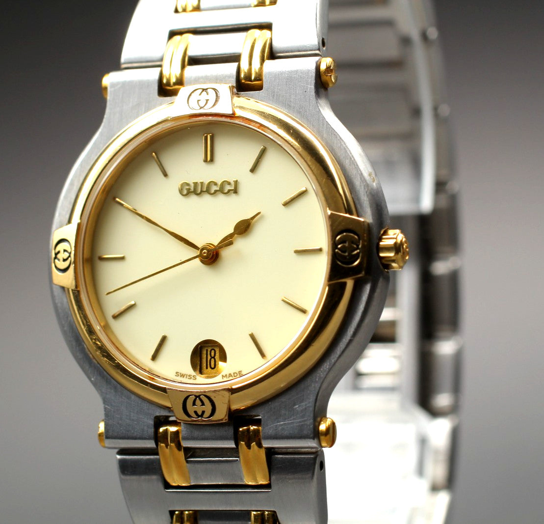 Gucci 9000M Wristwatch - Ivory, Stainless Steel