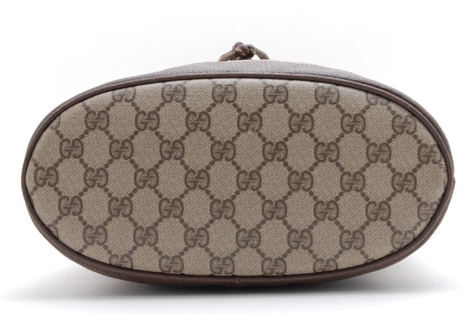 Gucci GG Supreme Drawstring Bag Shoulder Bag - Brown, PVC Leather
