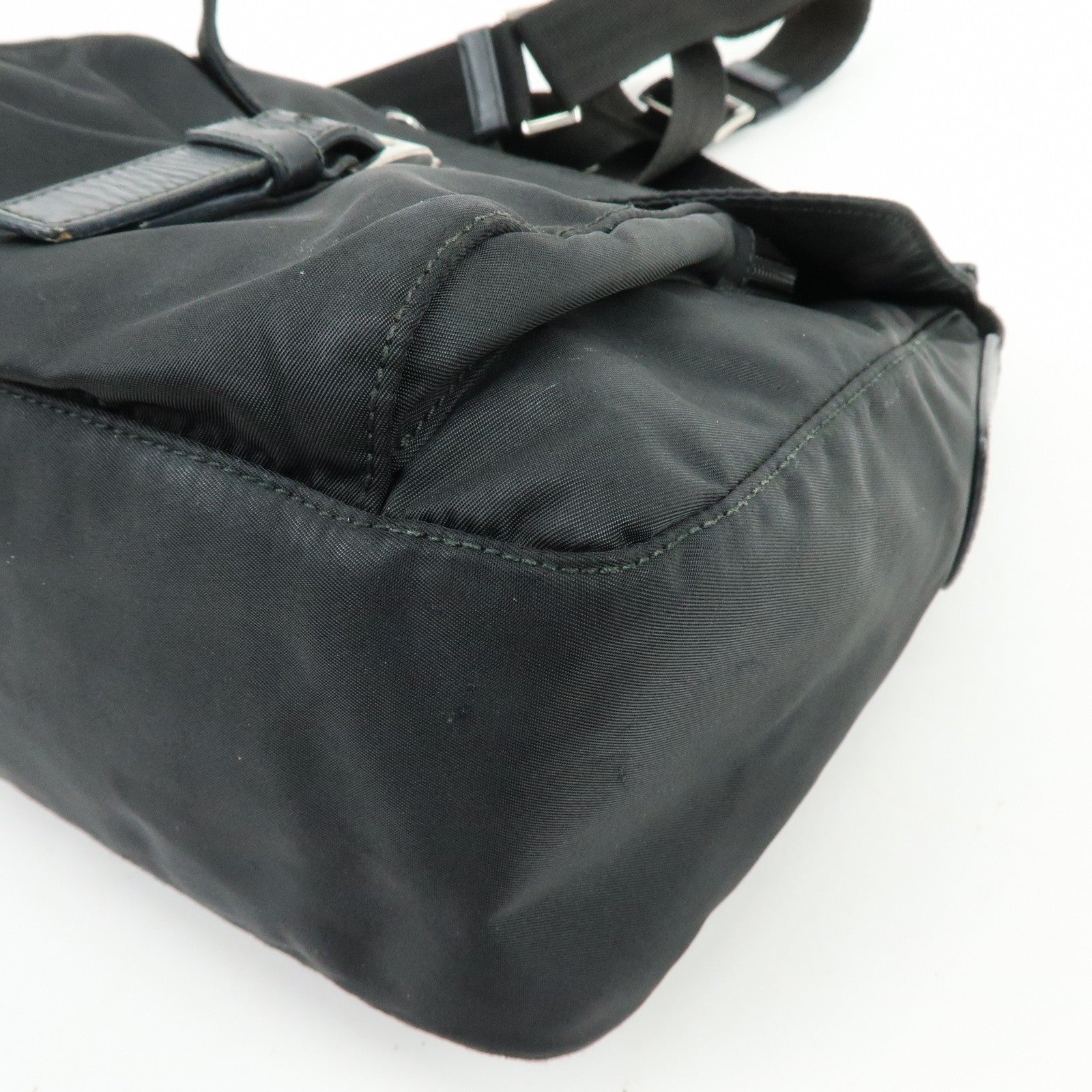 Prada BT8994 Shoulder Bag - Black, Nylon and Leather
