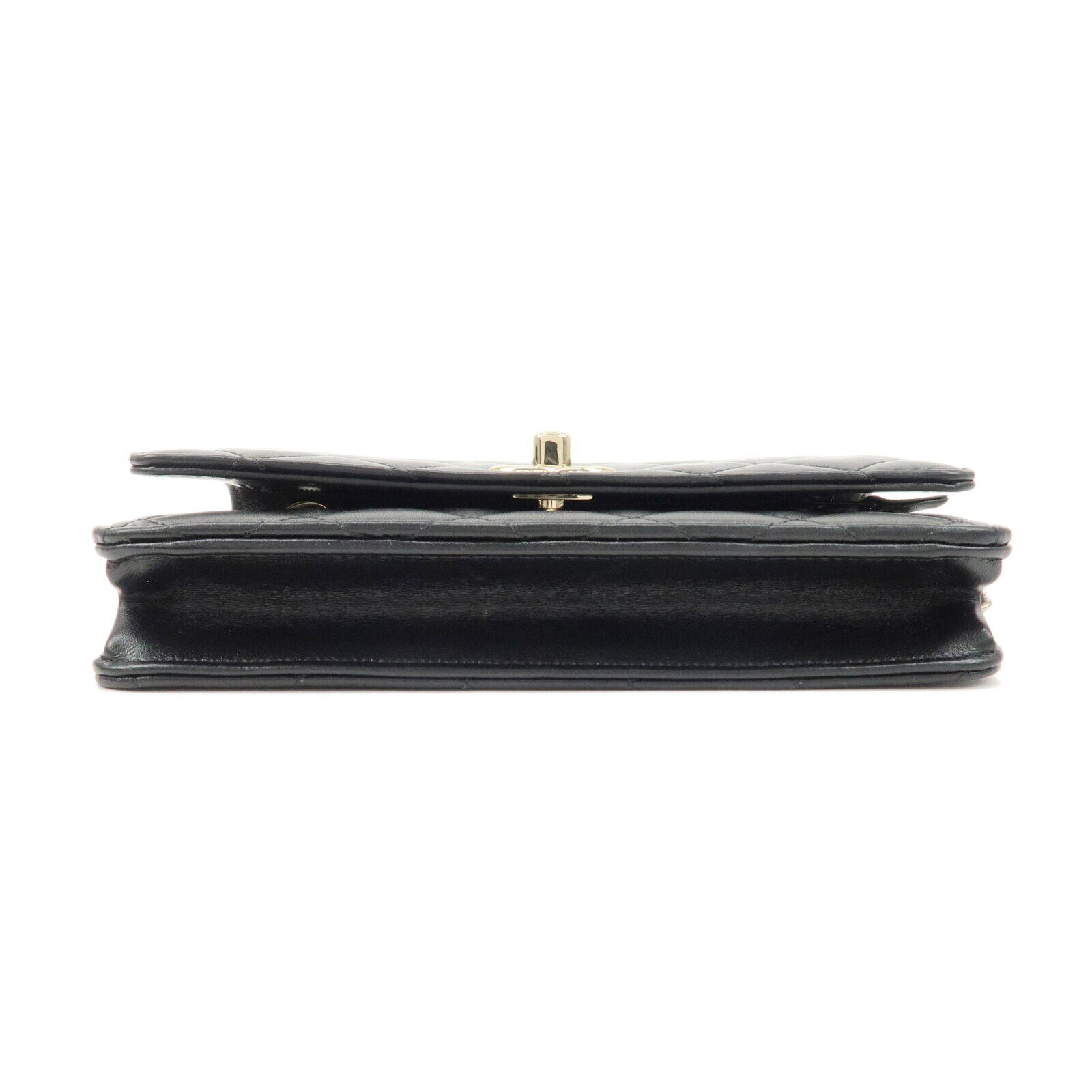 Chanel Matelasse Lamb Skin Trendy CC Chain Shoulder Bag - Black/Gold, Lamb Skin