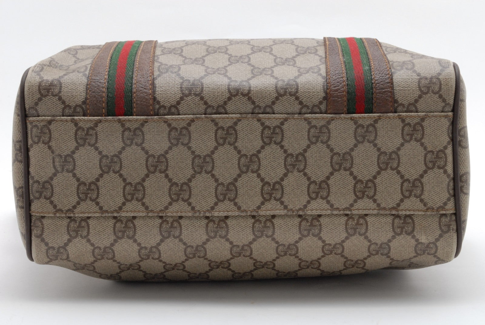 Gucci GG Supreme 2Way Boston Bag - Beige, PVC Leather