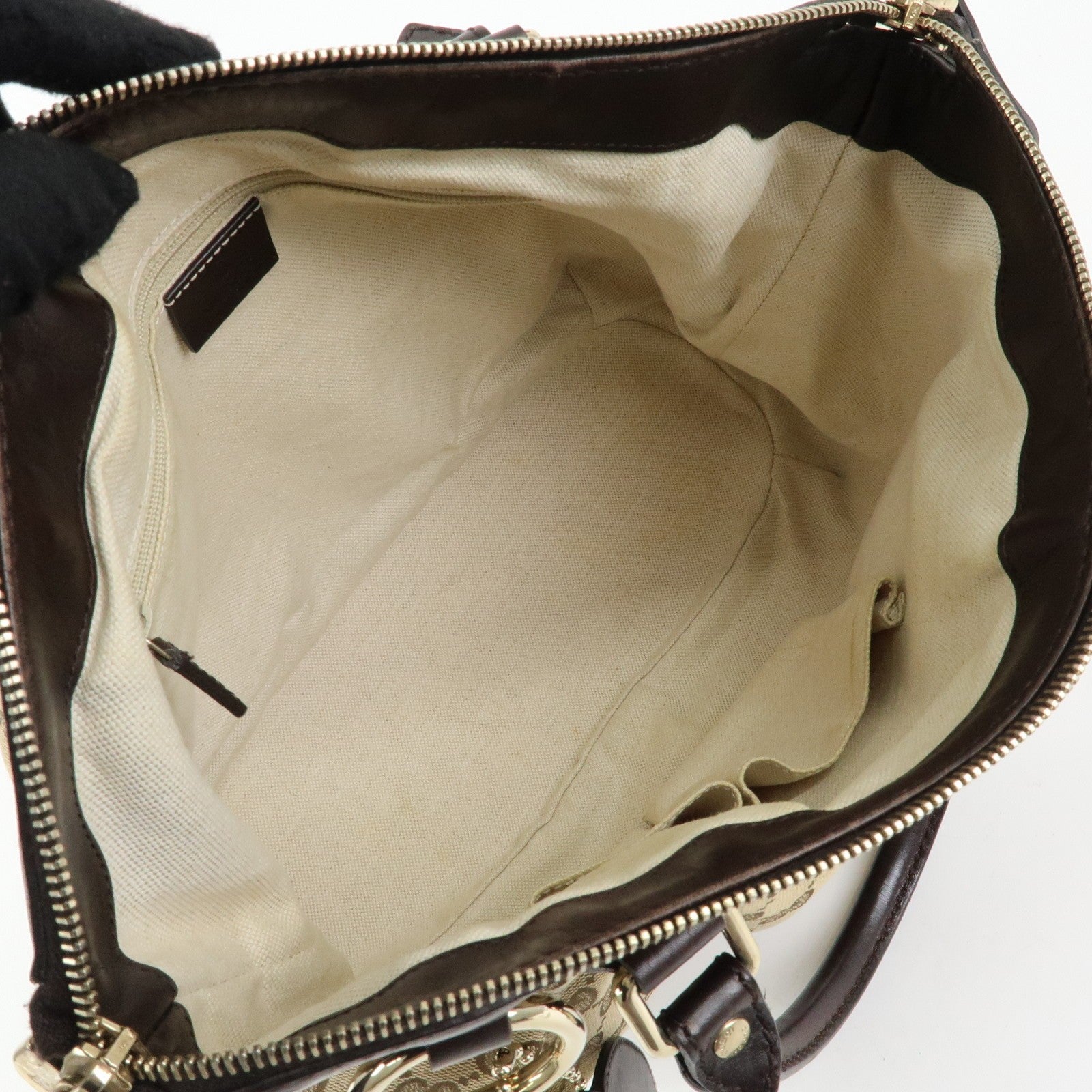 Gucci 247902 2Way Bag - Brown, Canvas and Leather