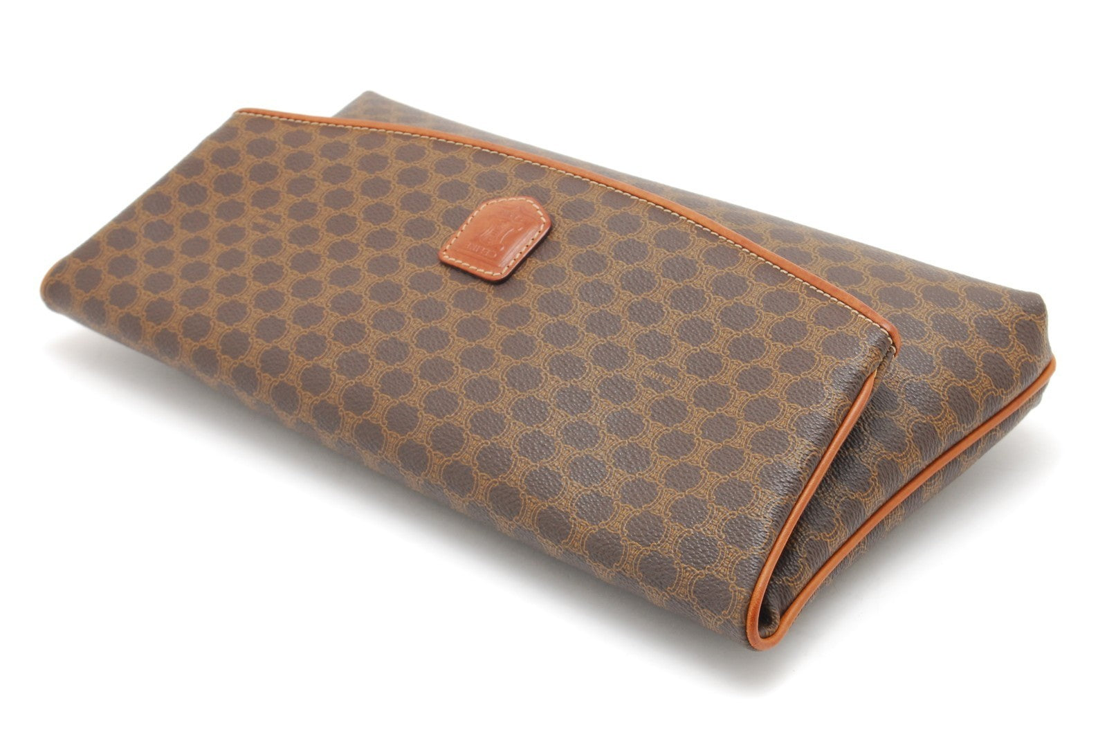 Celine Macadam Clutch - Brown, Leather and PVC 