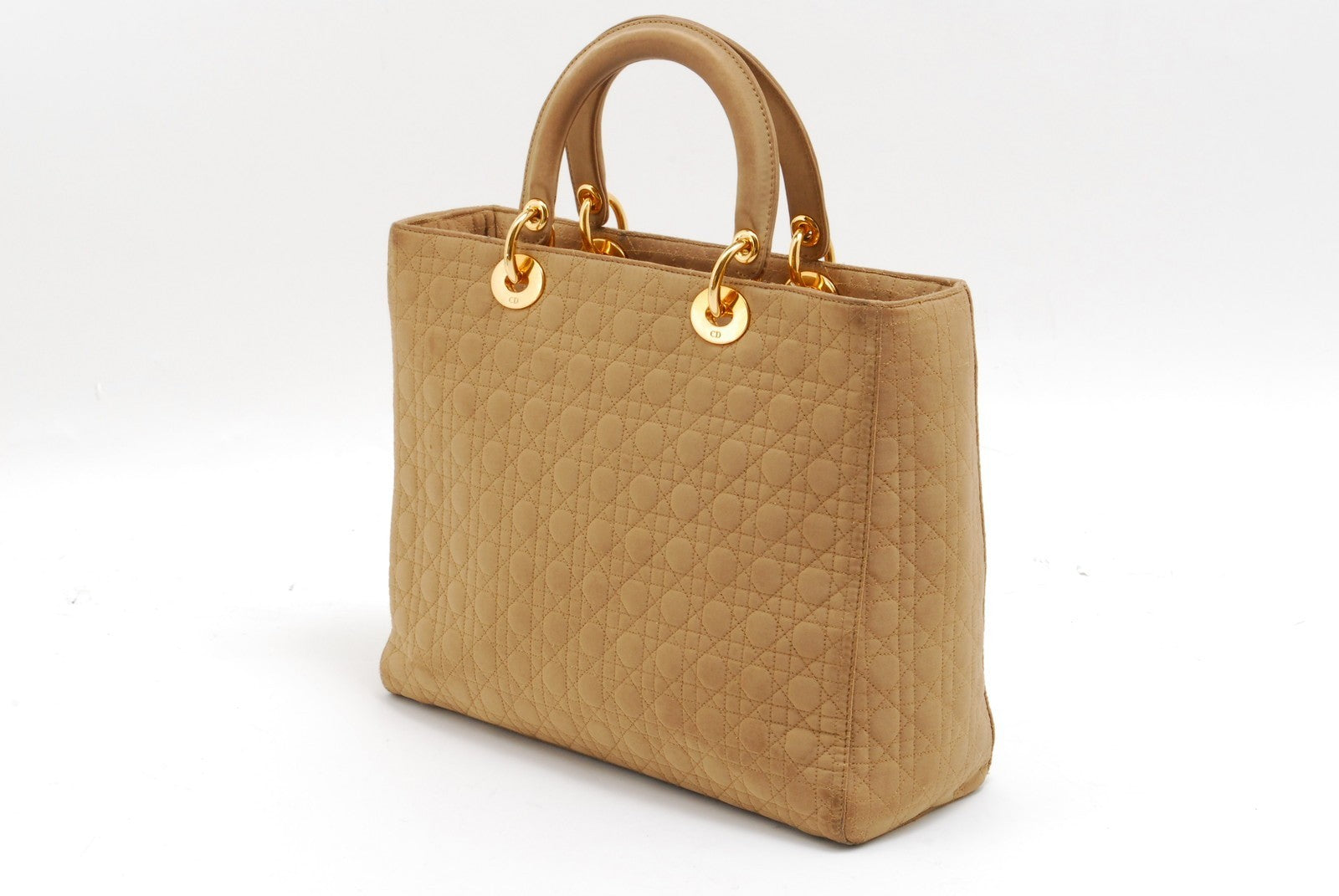 Dior Lady Dior Handbag - Beige, Nylon