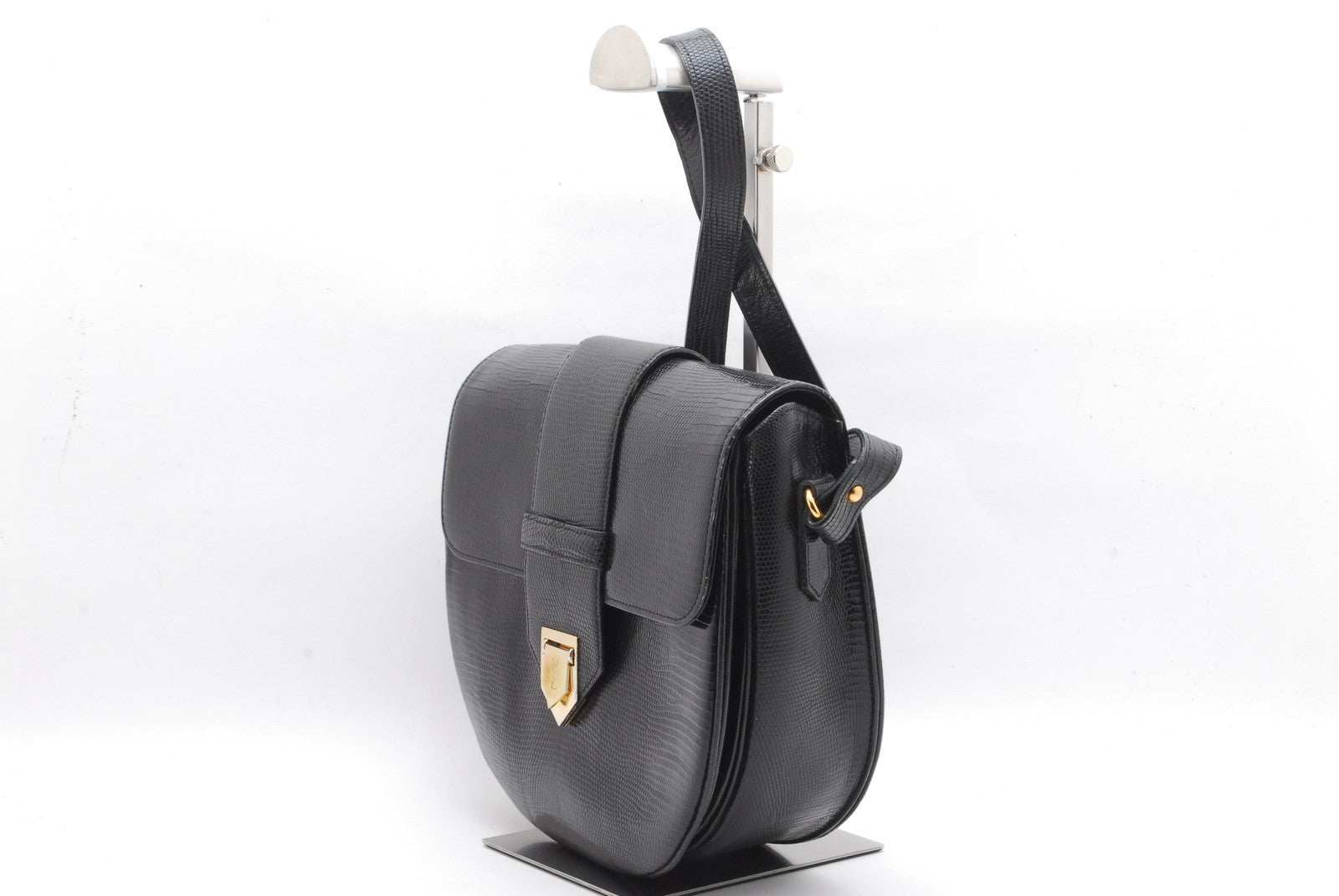 Saint Laurent Cassandra Shoulder Bag - Black, Leather