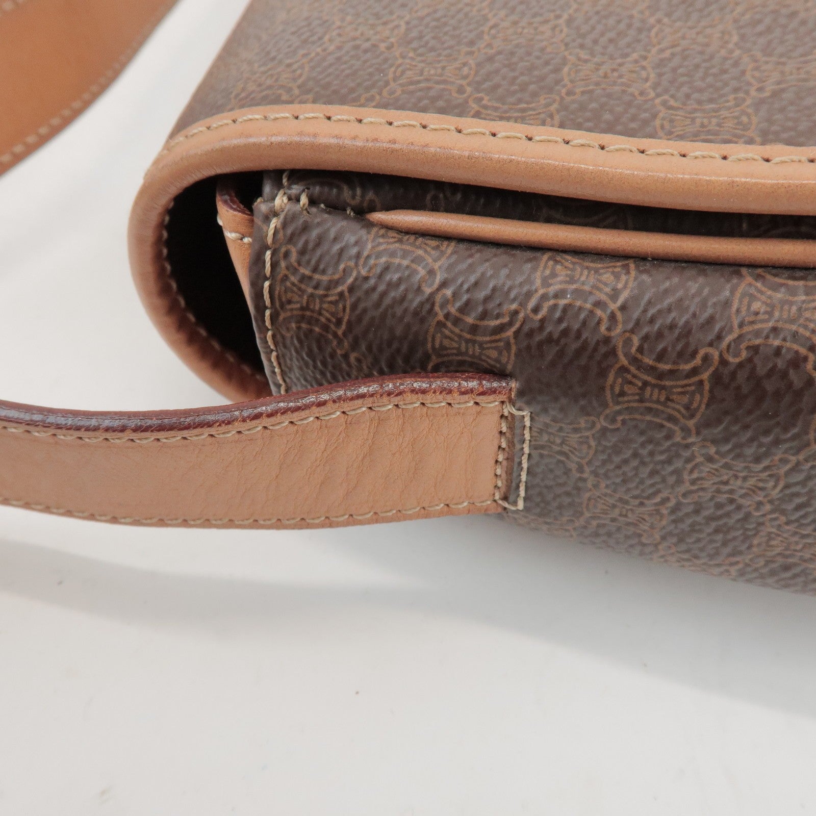 Celine Macadam Shoulder Bag - Brown, PVC Leather 