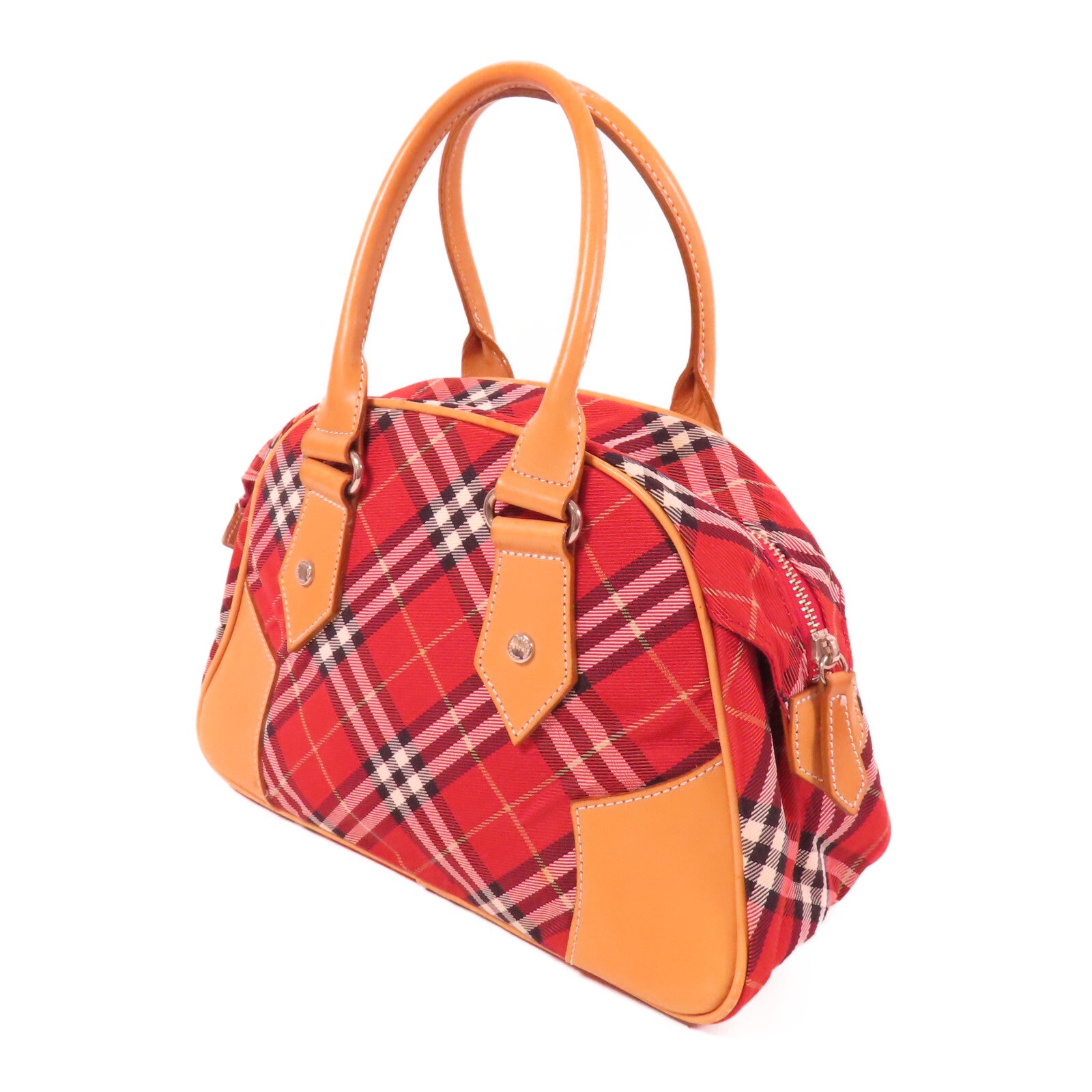 Burberry Blue Label SHW Handbag - Red, Canvas