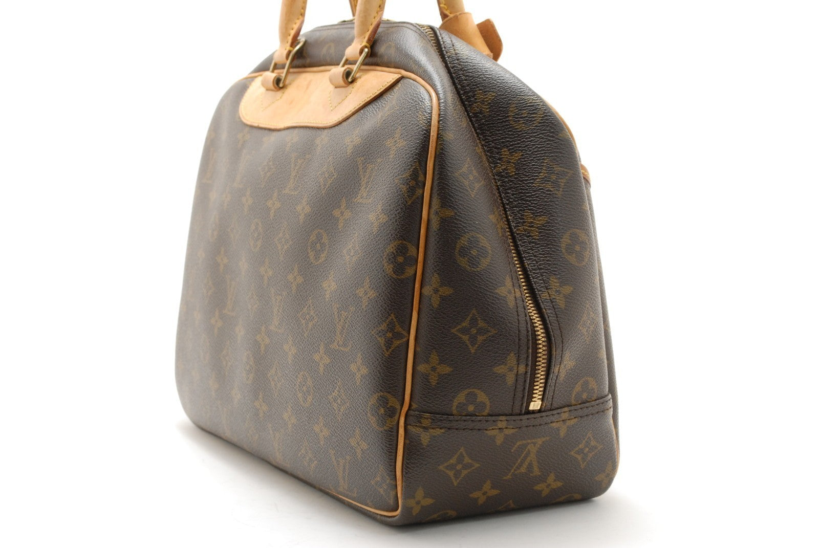 Louis Vuitton Deauville Hand Bag - Brown, Leather- מגיע עם המנעול!