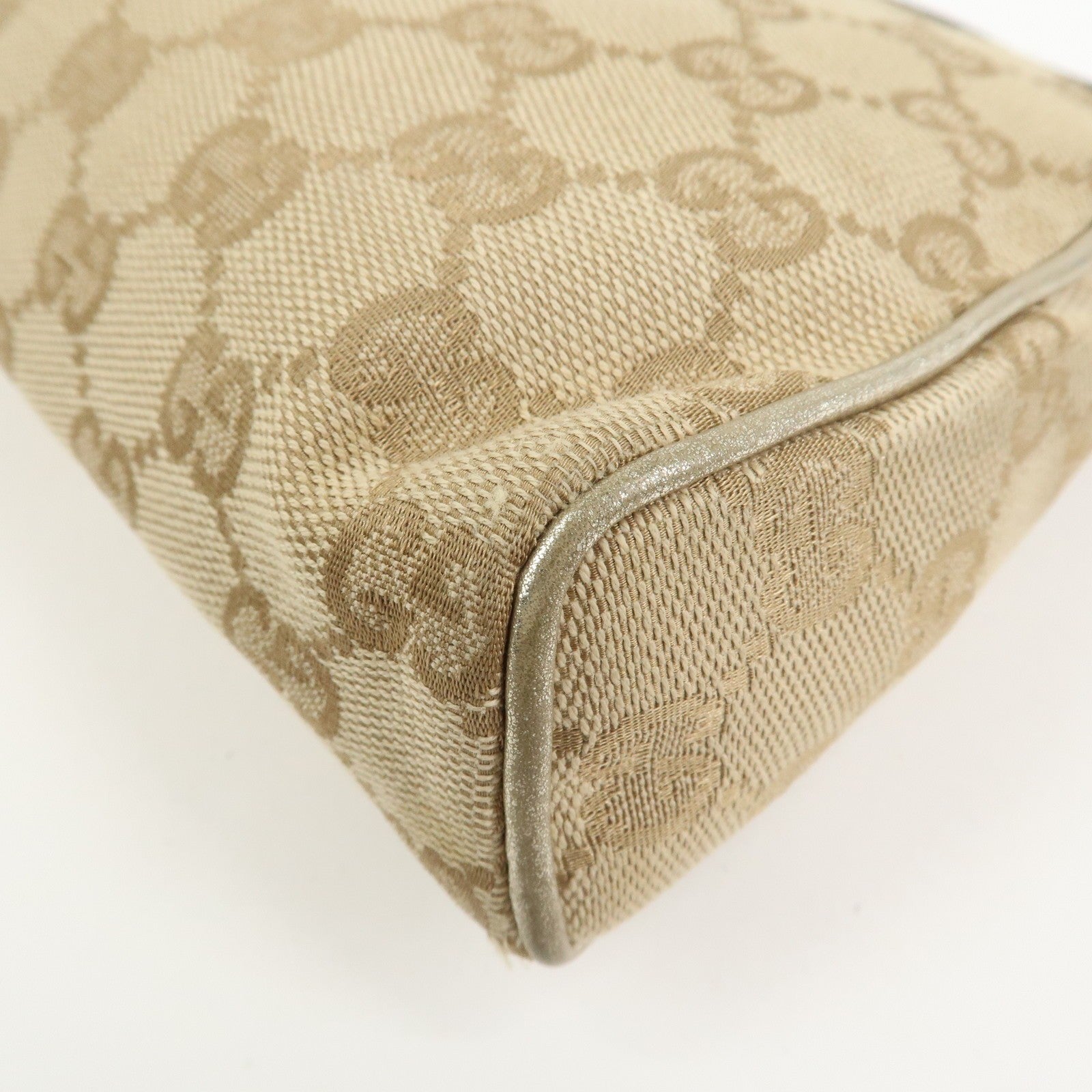 Gucci Abbey Hand Bag - Beige Gold, GG Canvas Leather