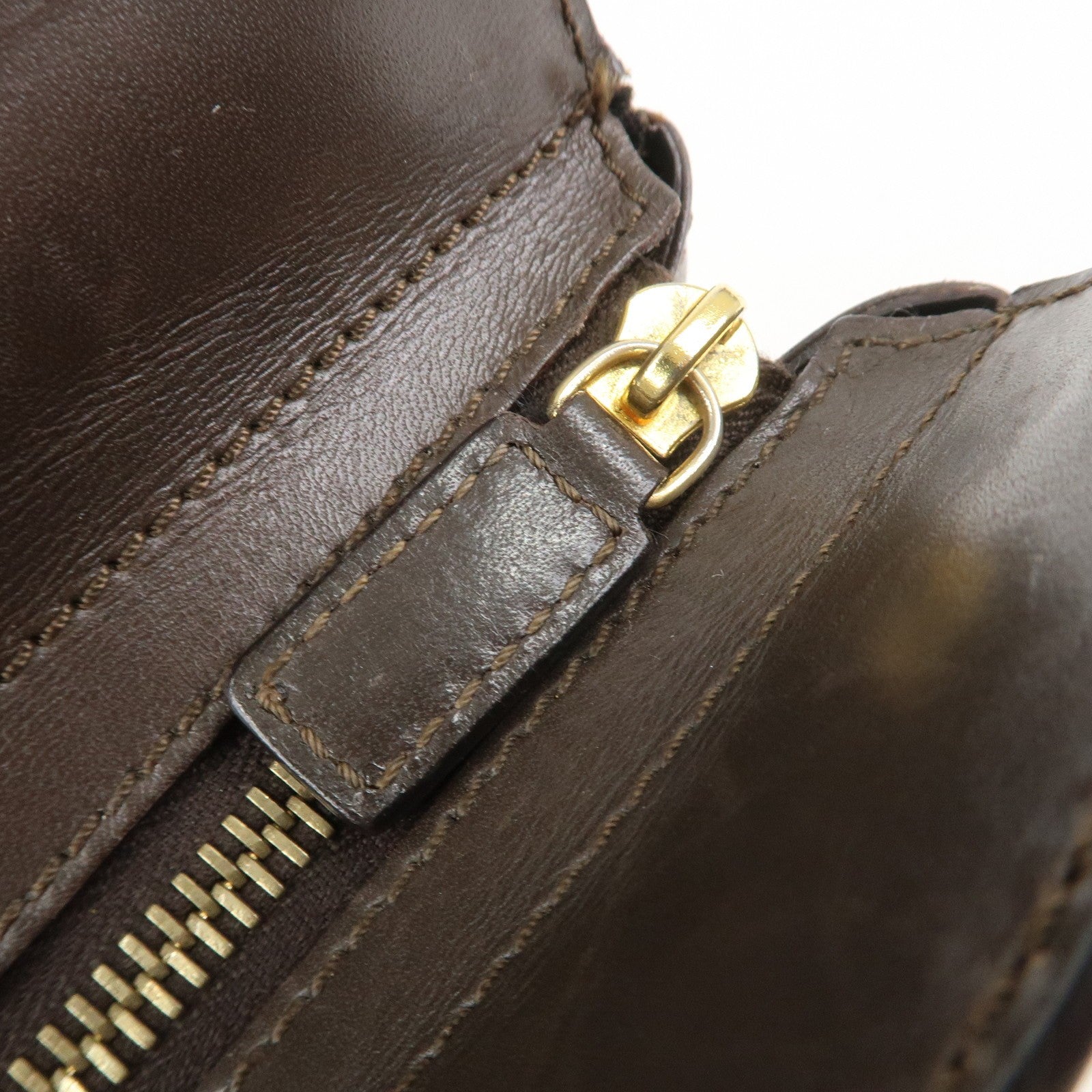 Celine C Macadam Hand Bag - Brown, Canvas and Leather 